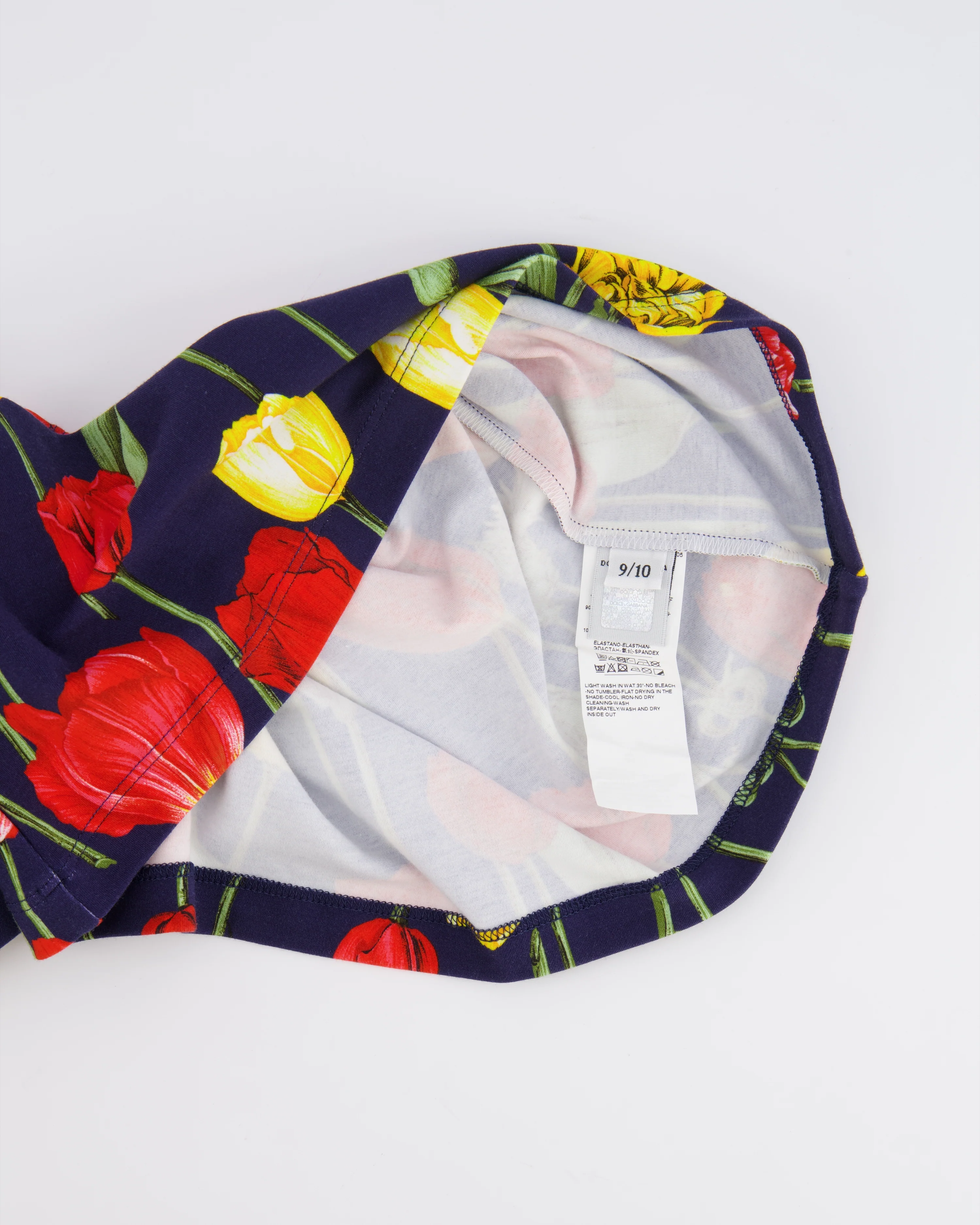 Dolce & Gabbana Kids Navy Floral Prints Tulipani Top and Leggings Set Size 9/10 years RRP £550 - Image 8