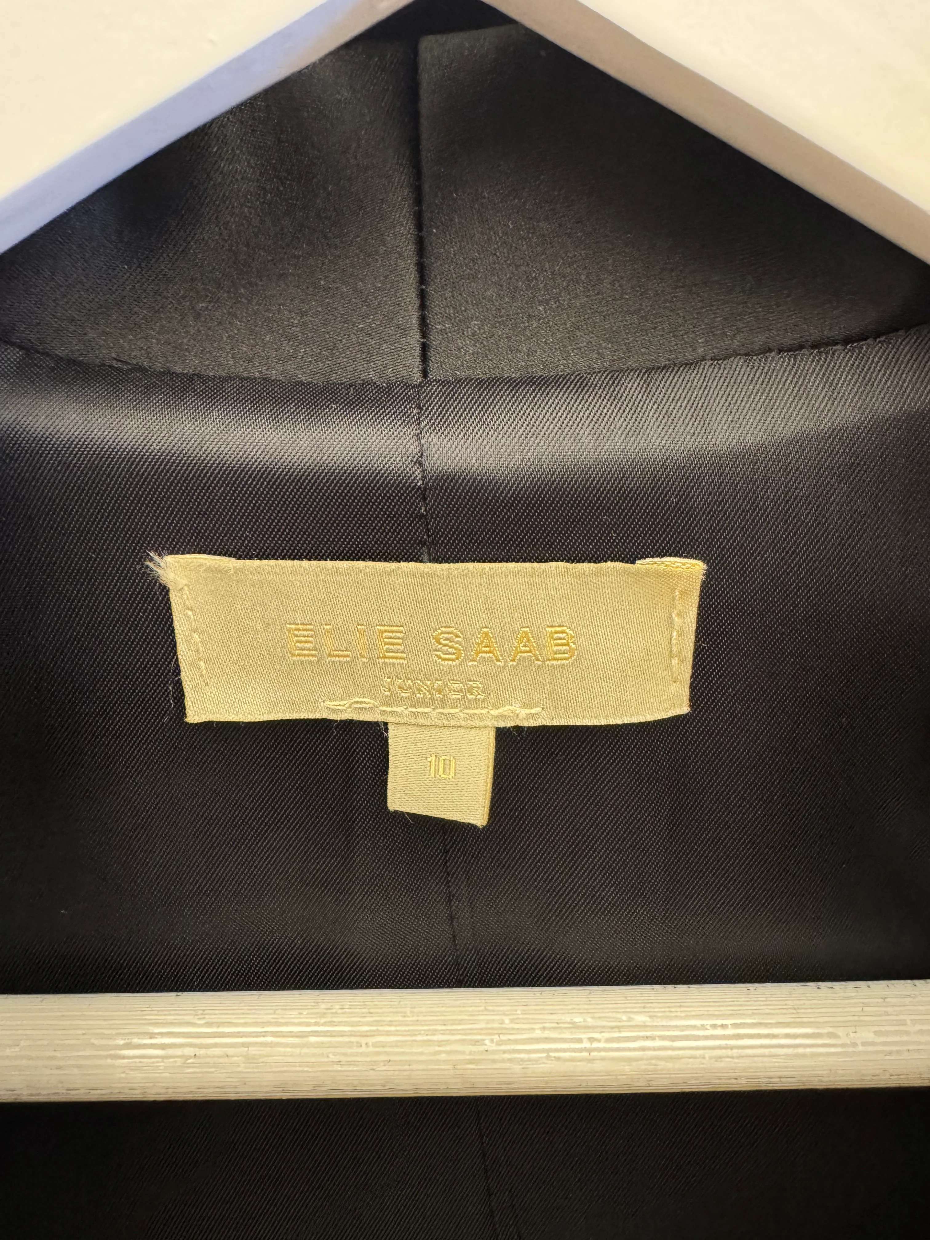 Elie Saab Kids and Multibrand Black Satin Jacket, Trousers, Waistband and Bow Tie Tuxedo Set Size 10 years - Image 5