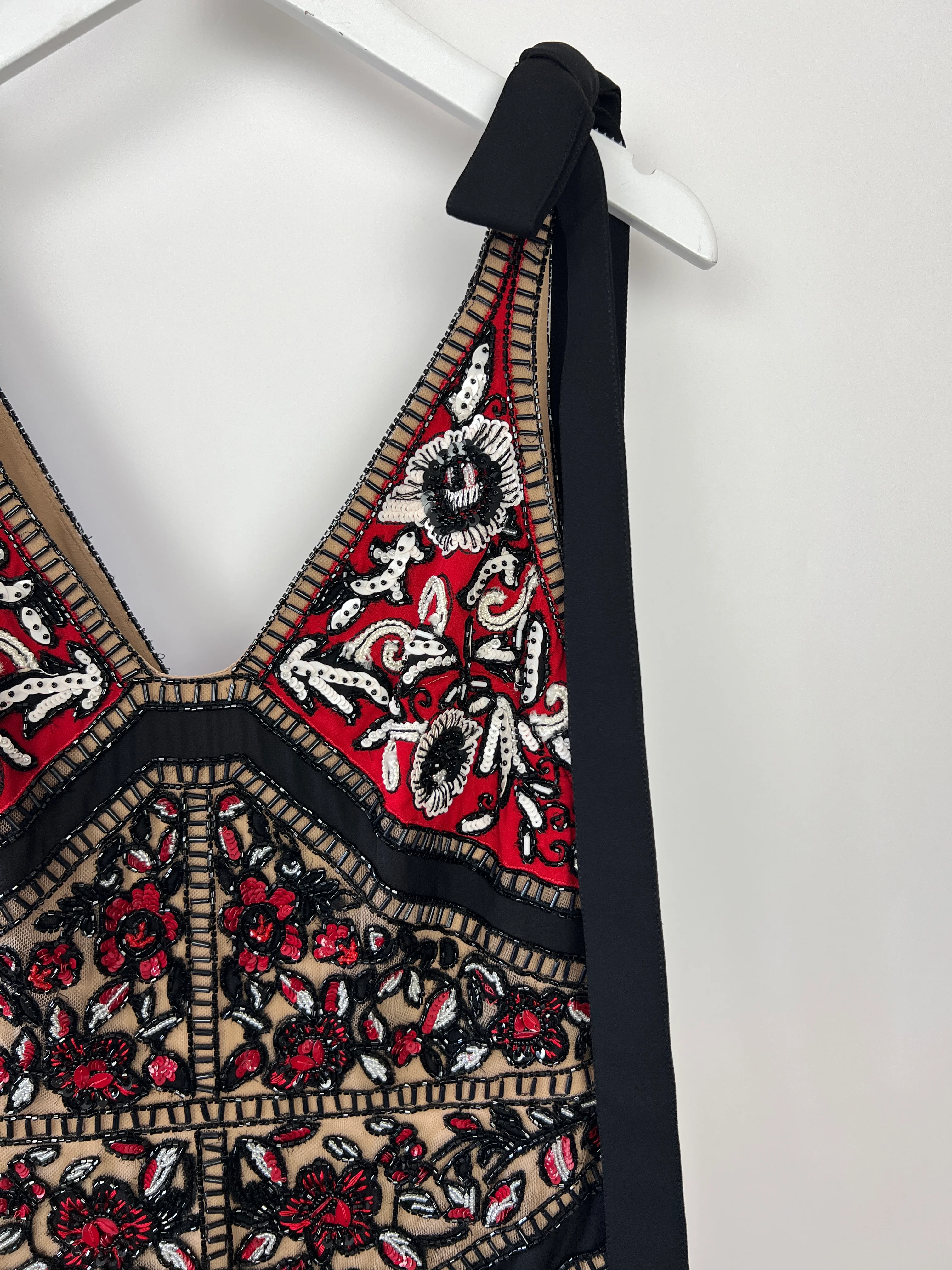 Elie Saab Black Floral Embellished Maxi Gown Size 34 (UK 6) - Image 13