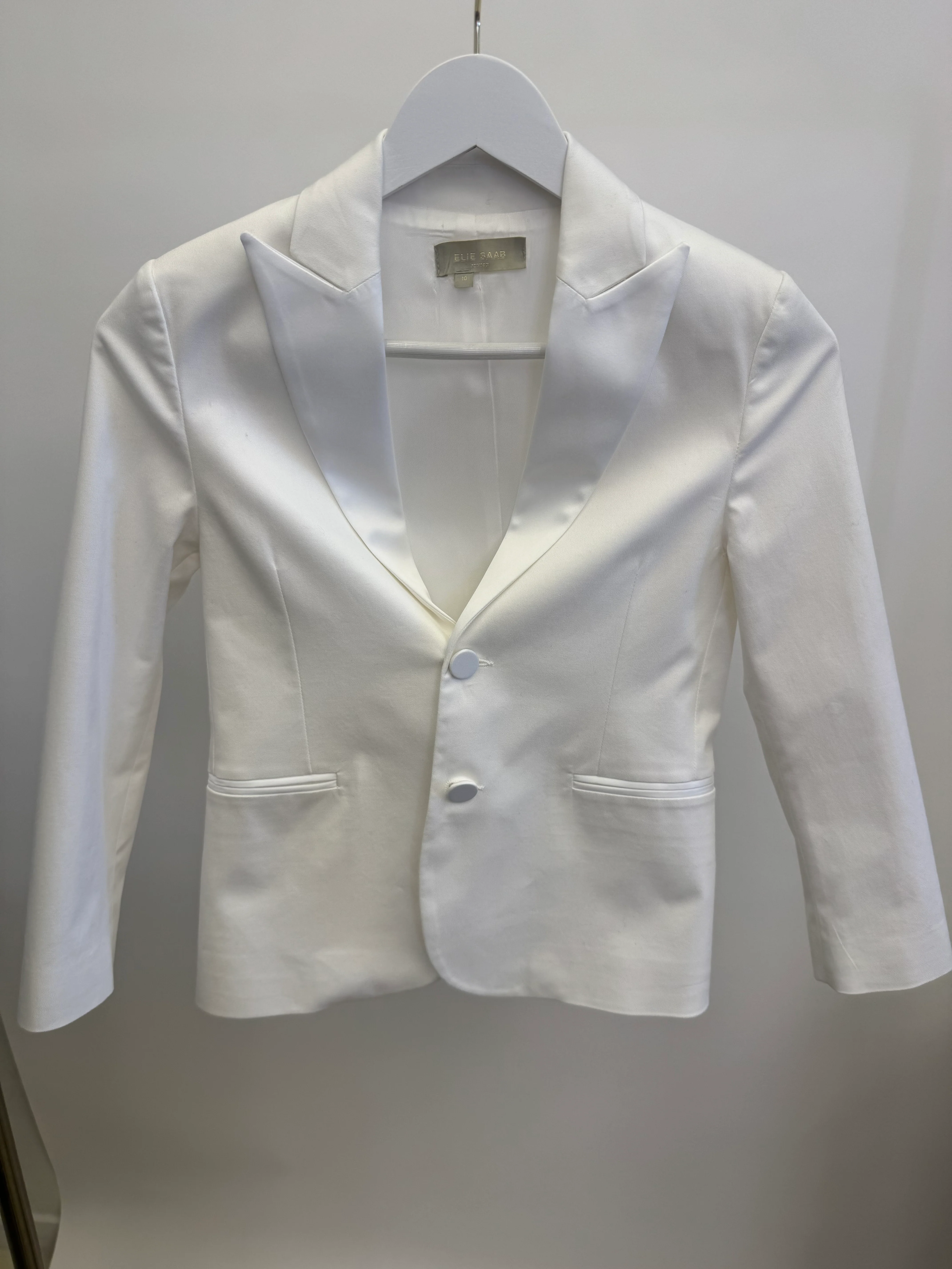 Elie Saab Kids White Jacket and Trousers Suit Set Size 10 years - Image 3
