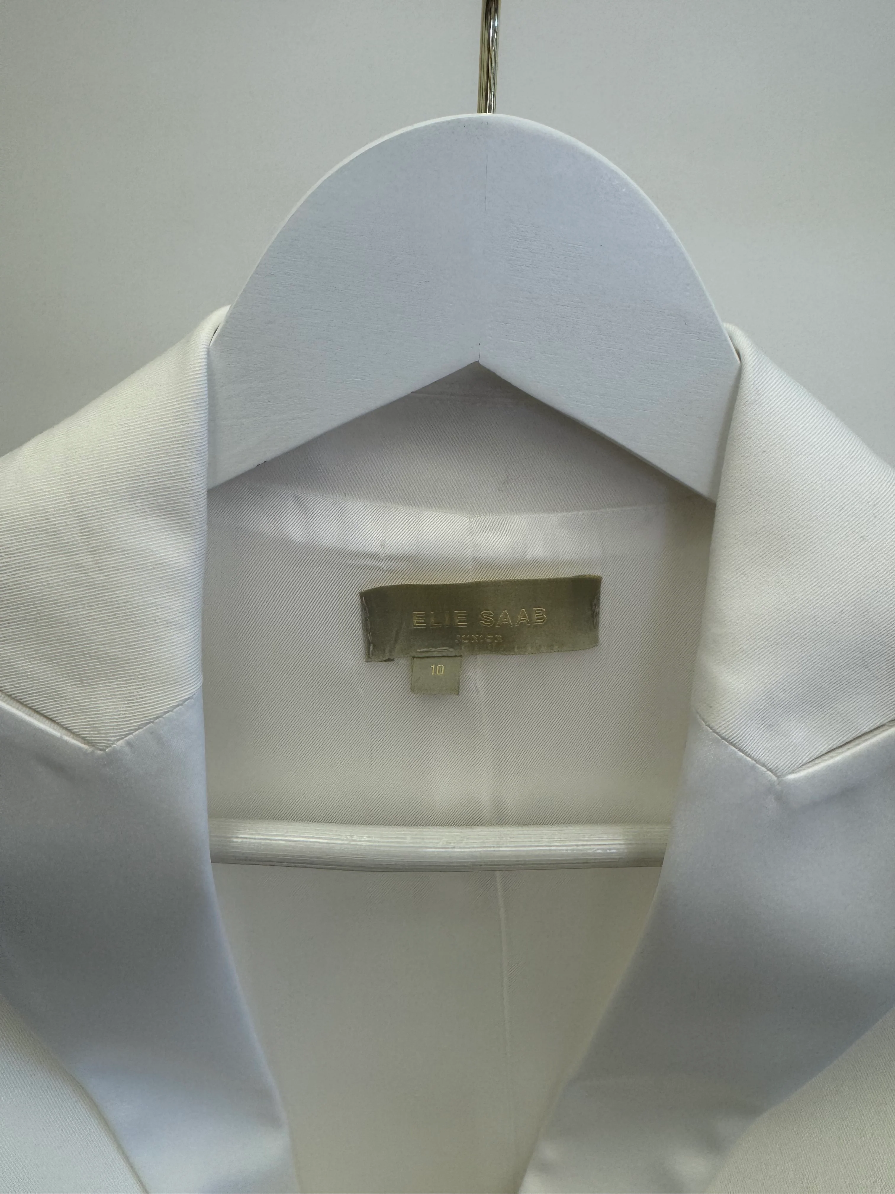 Elie Saab Kids White Jacket and Trousers Suit Set Size 10 years - Image 4