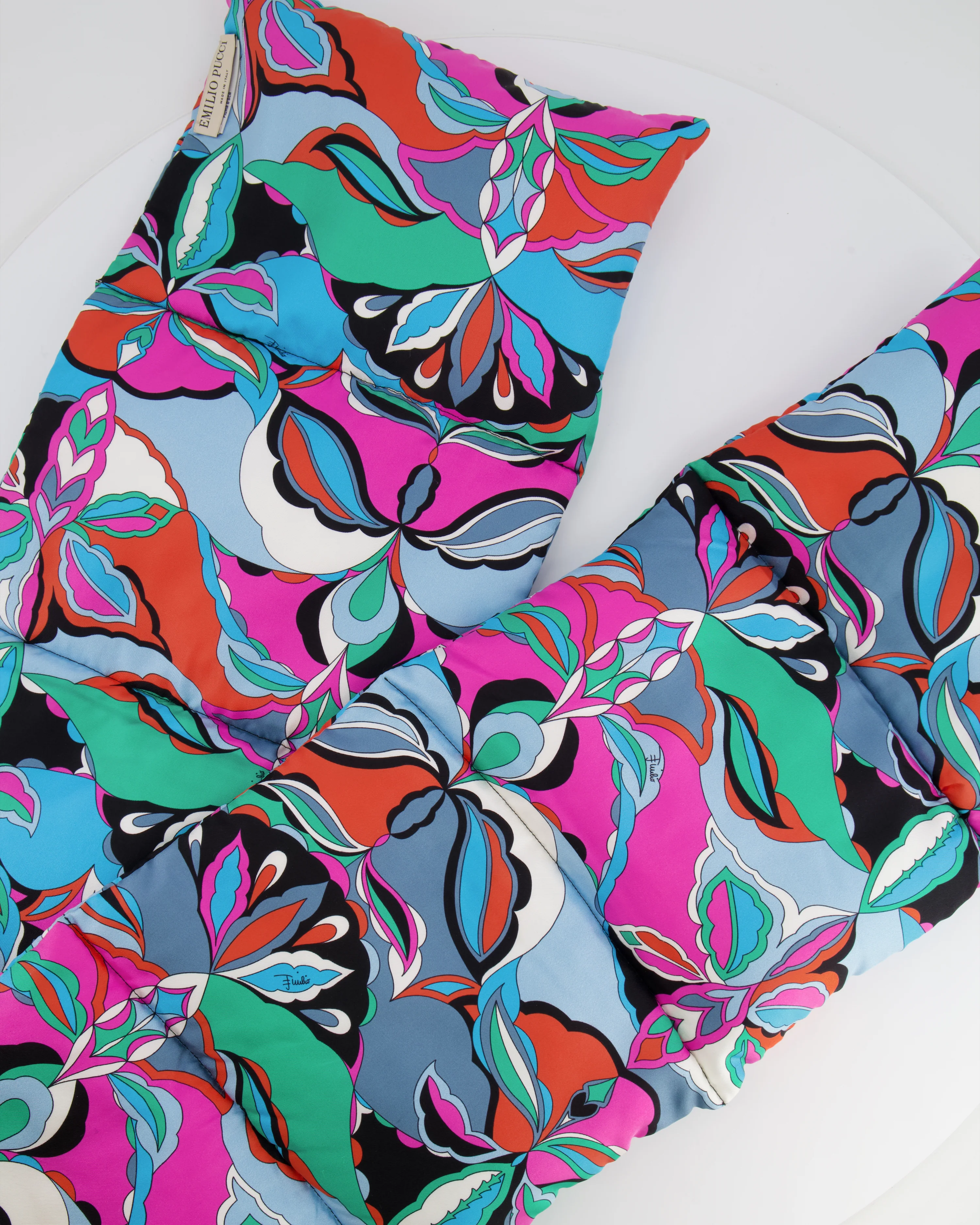 Emilio Pucci Multicolour Silk Padded Scarf RRP £500 - Image 2