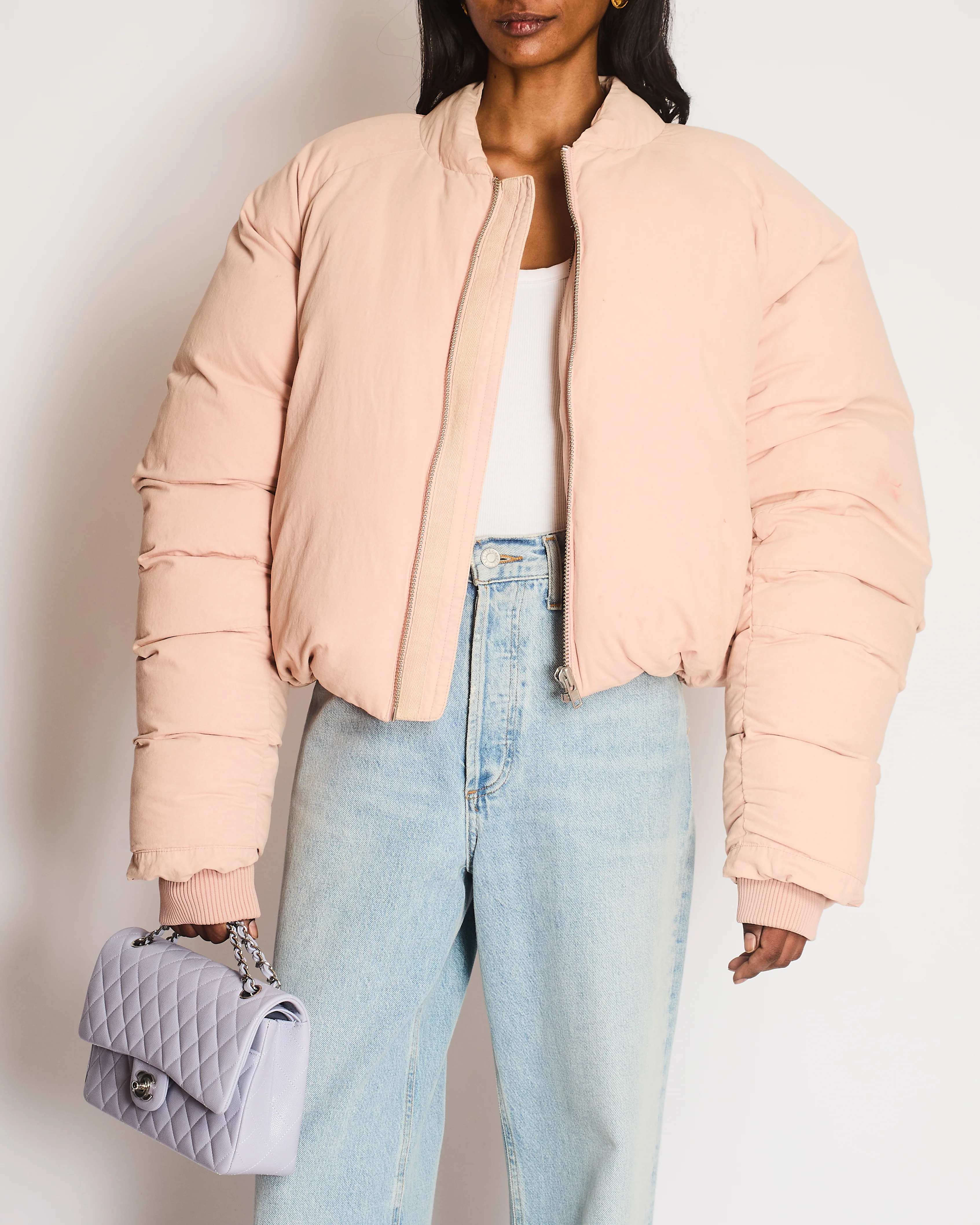 Entire Studios Pink Pillow Puffer Jacket Size XS (UK 6)