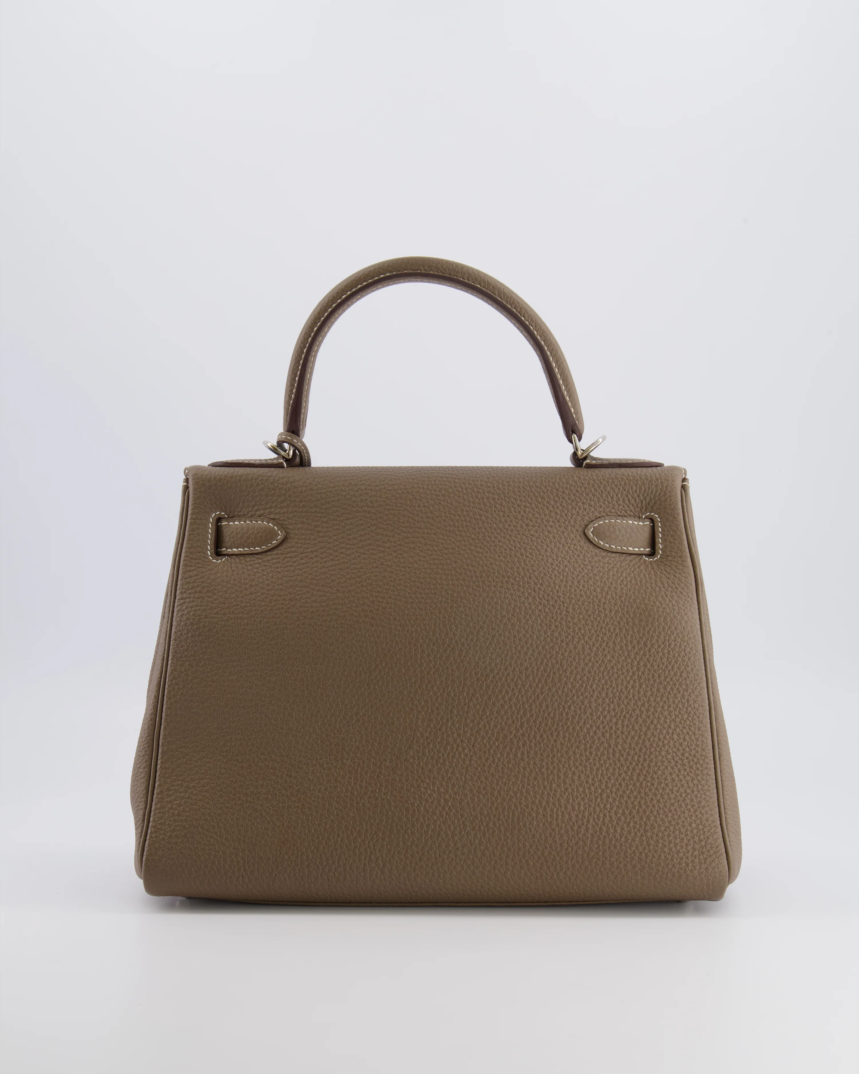 *FIRE PRICE* Hermès Kelly 28 Retourne Bag in Etoupe Togo Leather with Palladium Hardware - Image 10