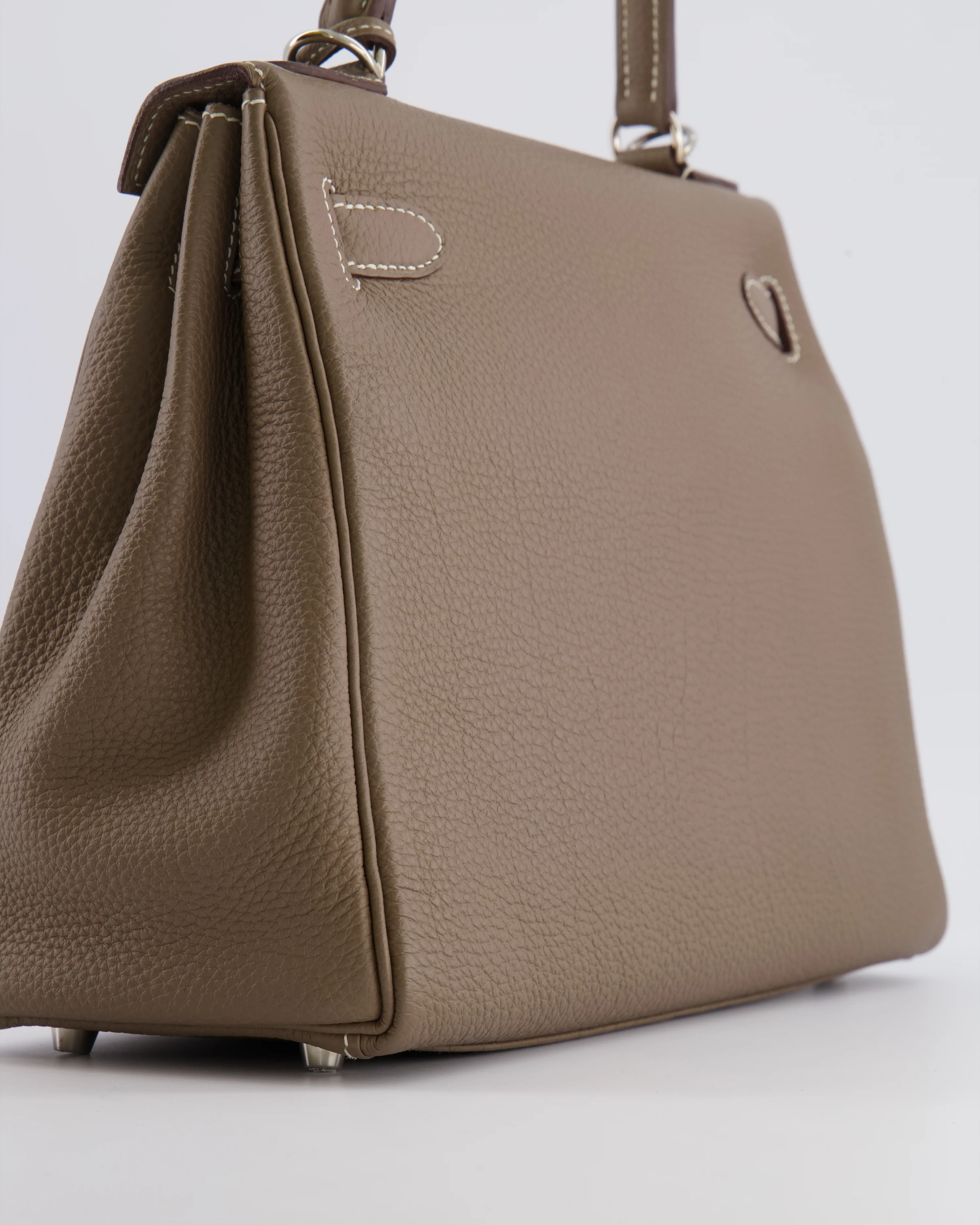 *FIRE PRICE* Hermès Kelly 28 Retourne Bag in Etoupe Togo Leather with Palladium Hardware - Image 16