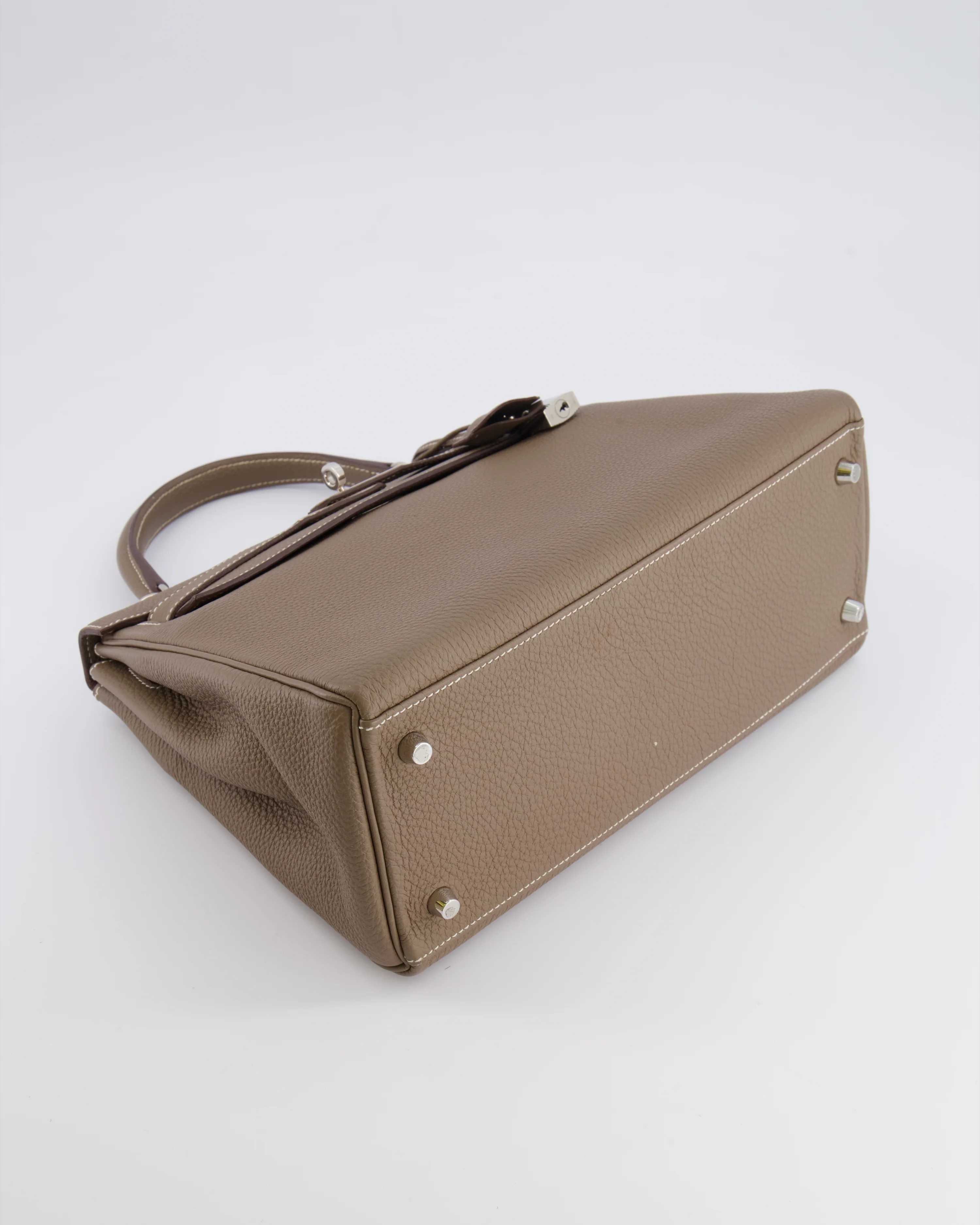 *FIRE PRICE* Hermès Kelly 28 Retourne Bag in Etoupe Togo Leather with Palladium Hardware - Image 20