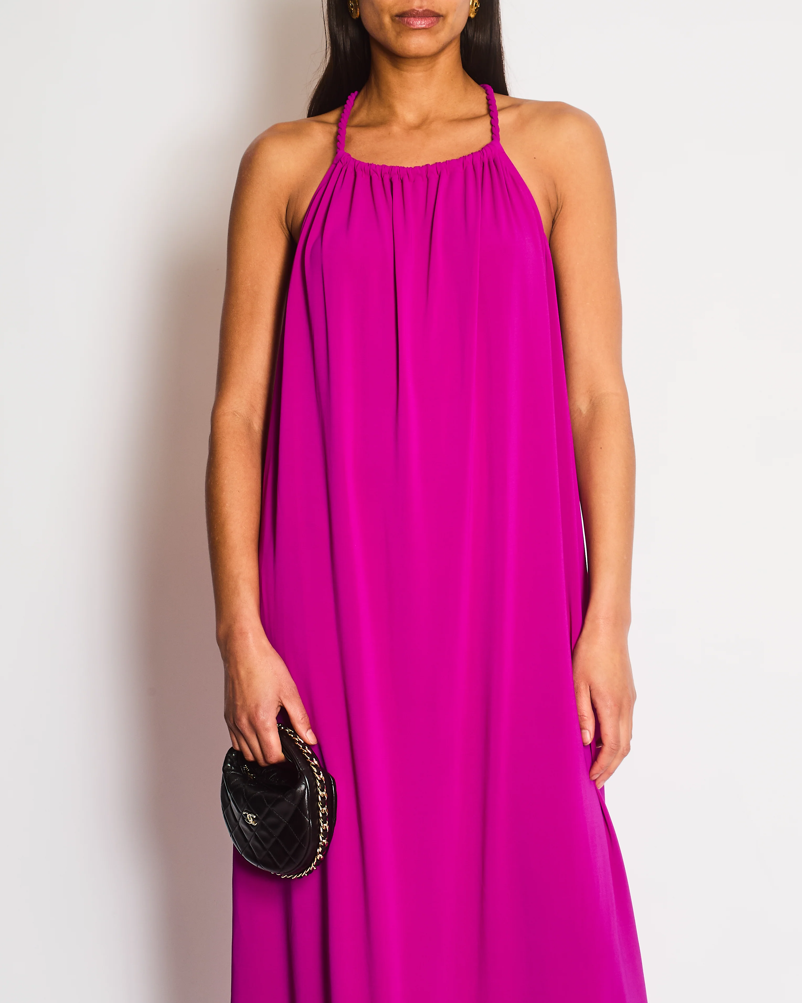 ERES Purple Beach Cover-Up with Twisted Strap Detail Size S (UK 8) - Image 2