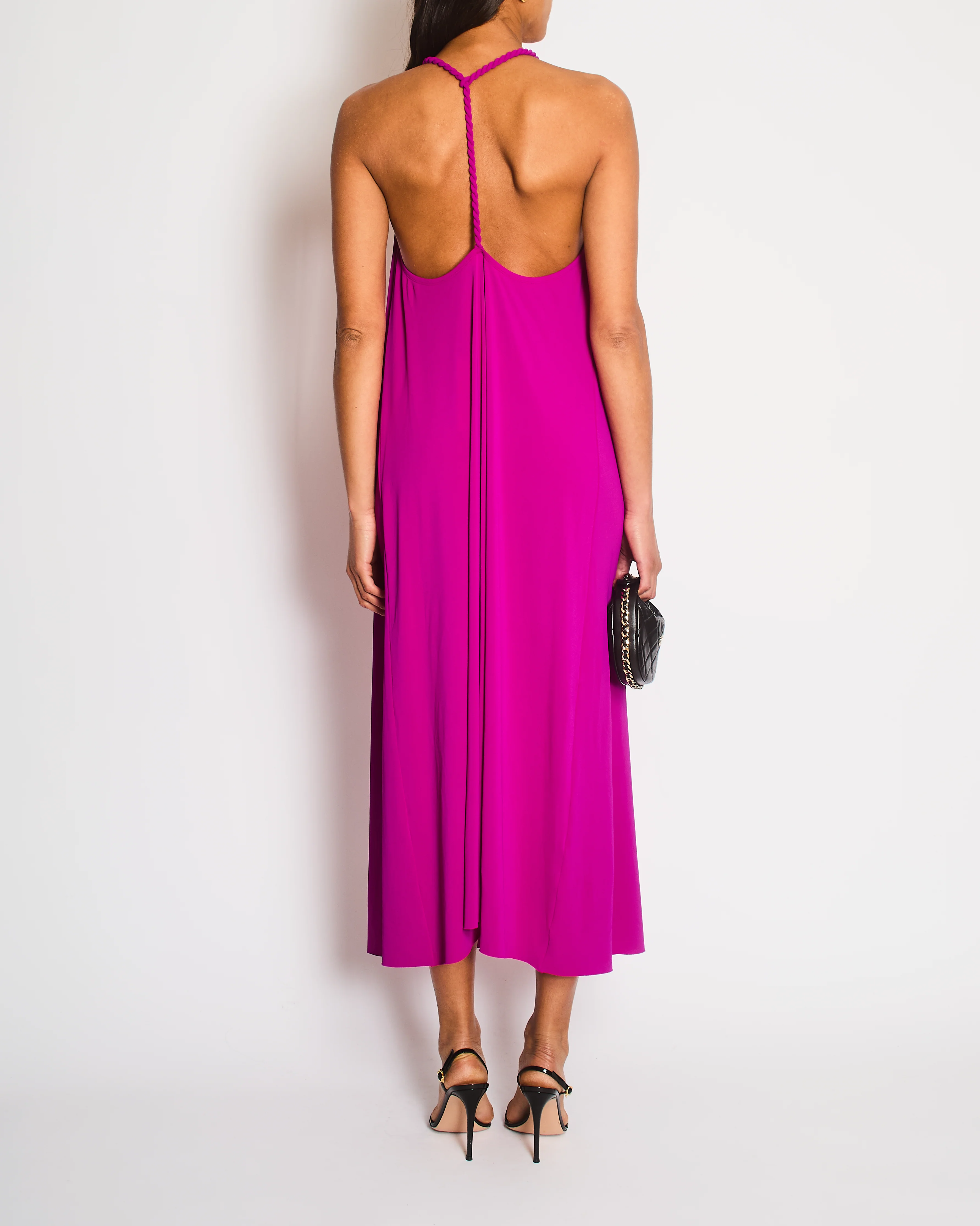ERES Purple Beach Cover-Up with Twisted Strap Detail Size S (UK 8) - Image 4
