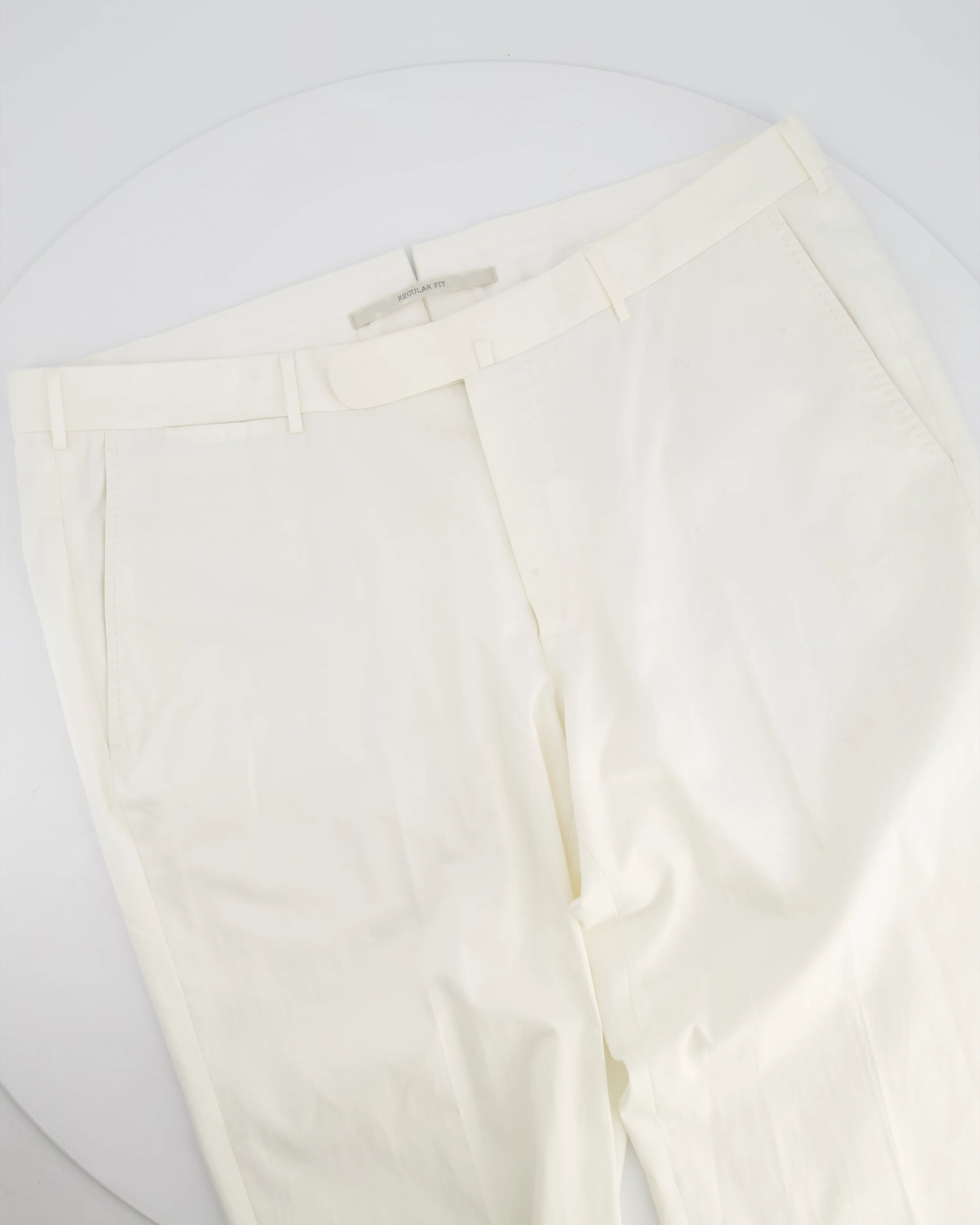 Ermenegildo Zegna Menswear White Chino Trousers  IT 54 (UK 44)