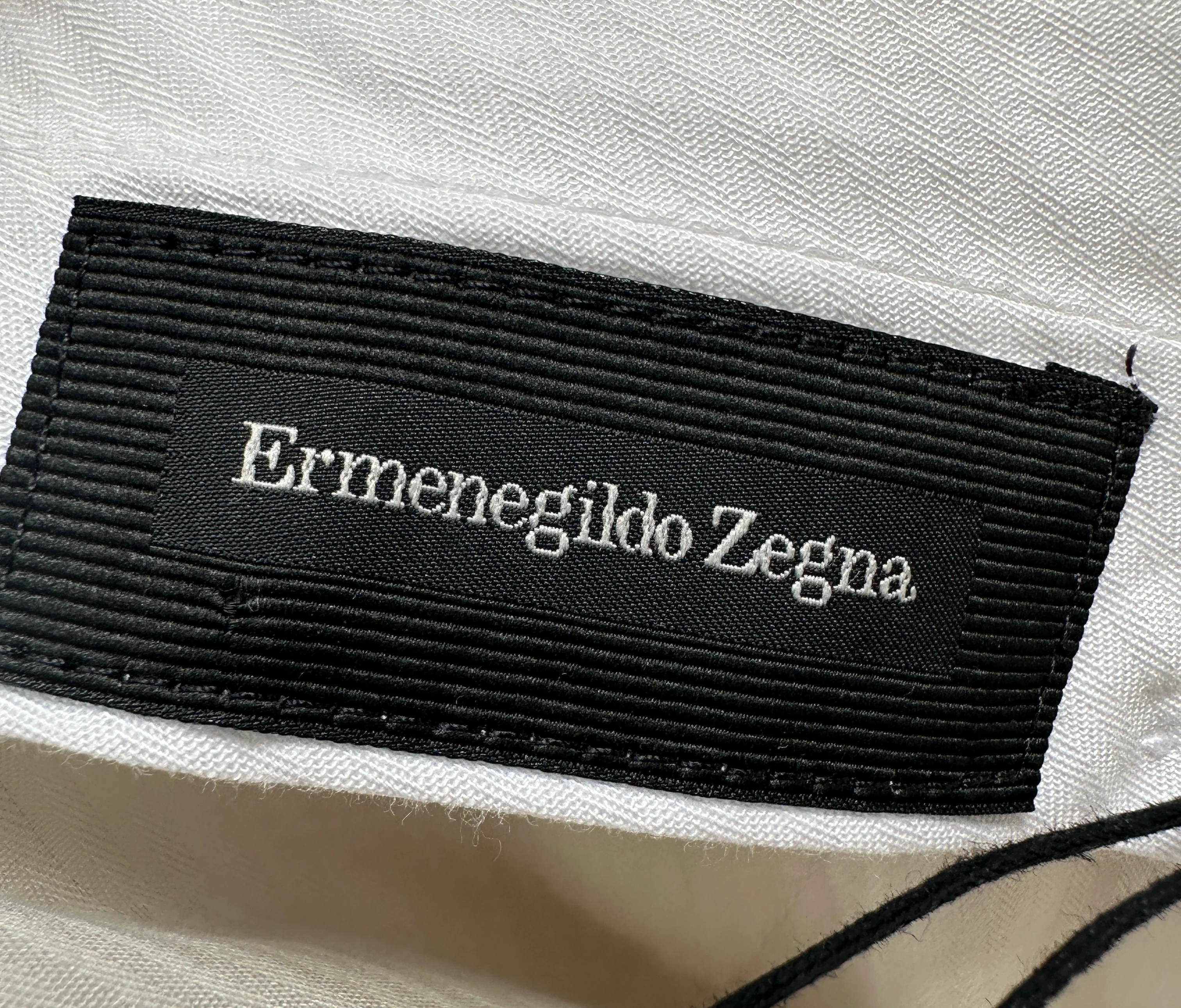 Ermenegildo Zegna Menswear White Chino Trousers  IT 54 (UK 44) - Image 6