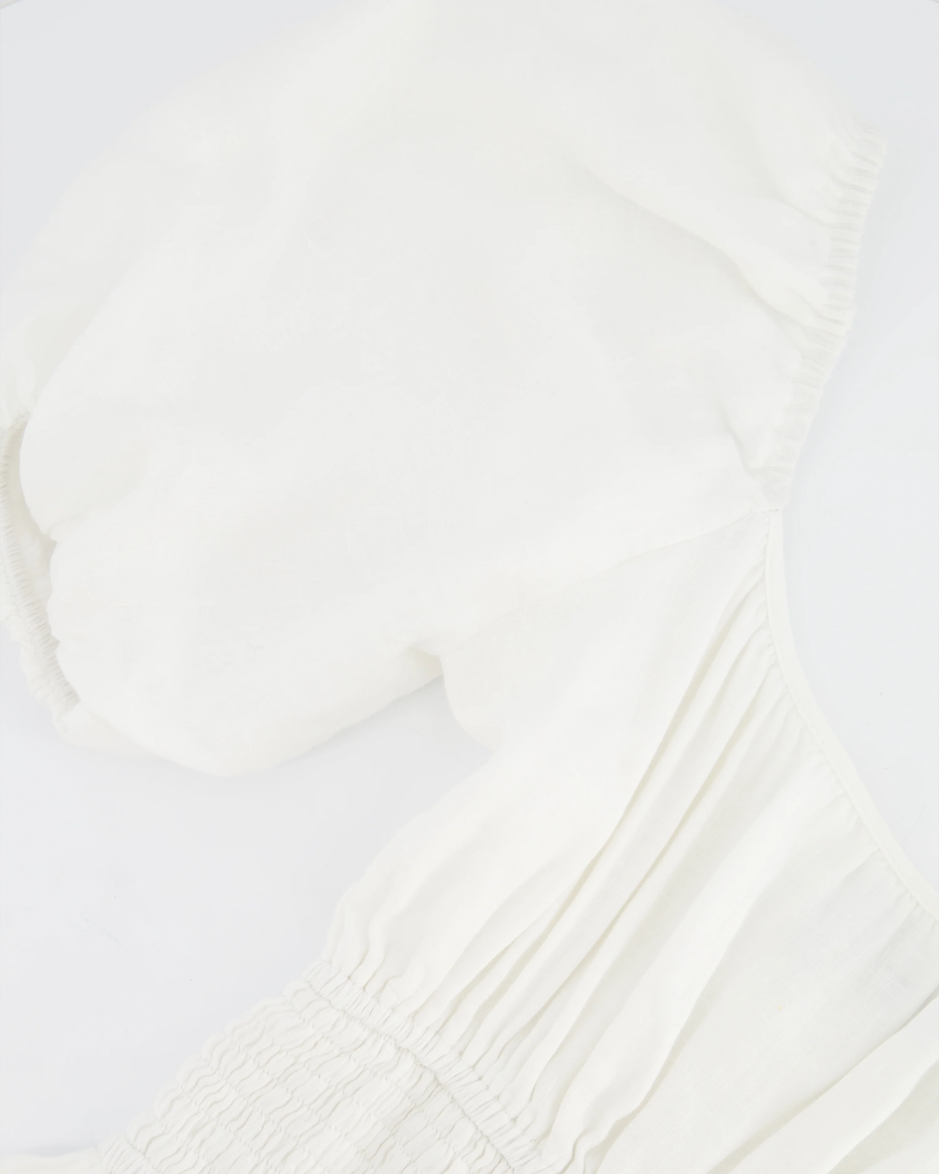 Faithfull The Brand White Midi Linen Dress Size S (UK 8) - Image 3