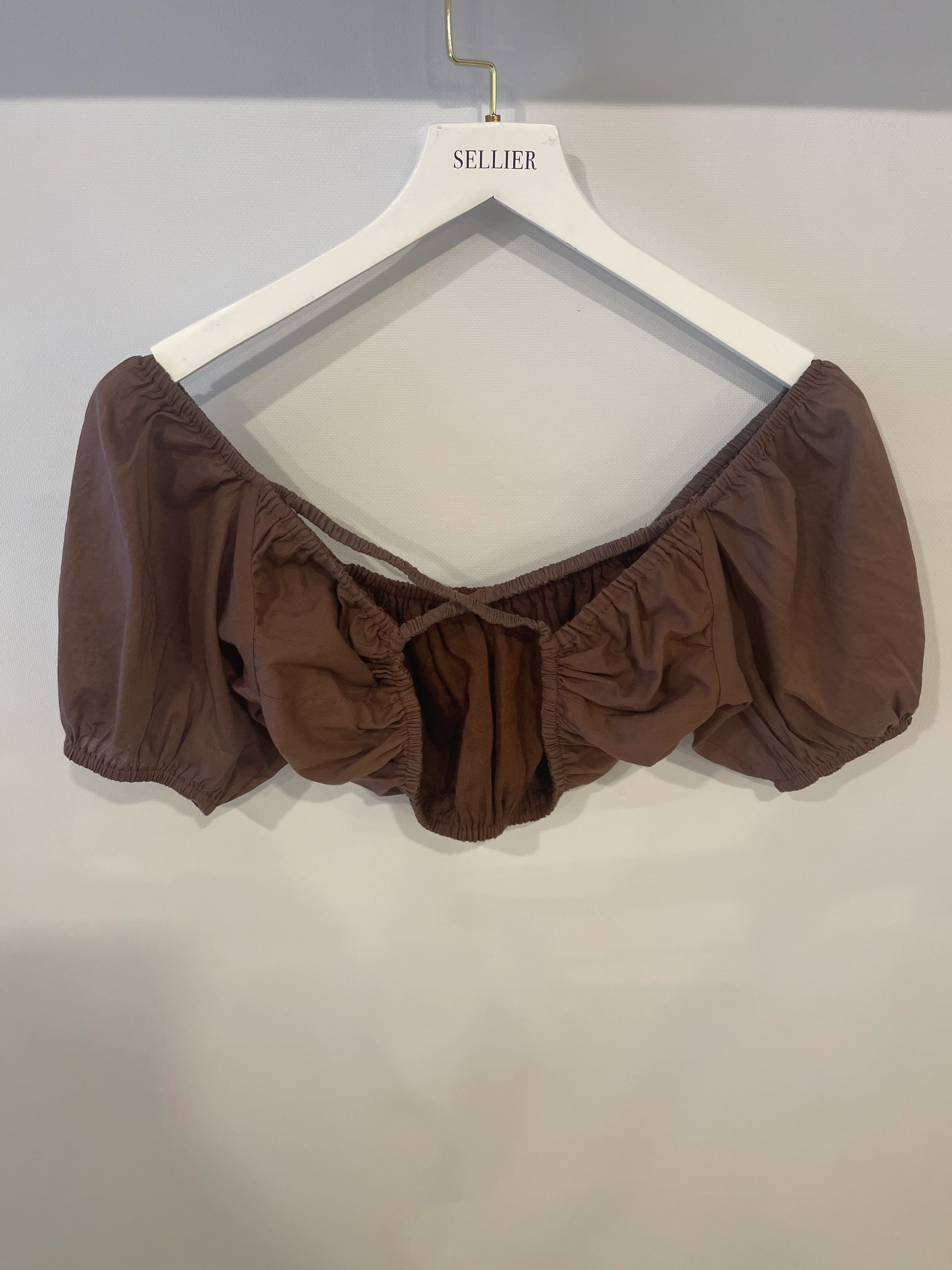 Faithfull The Brand Brown Crop Top and Skirt Set Size S (UK 8) - Image 13
