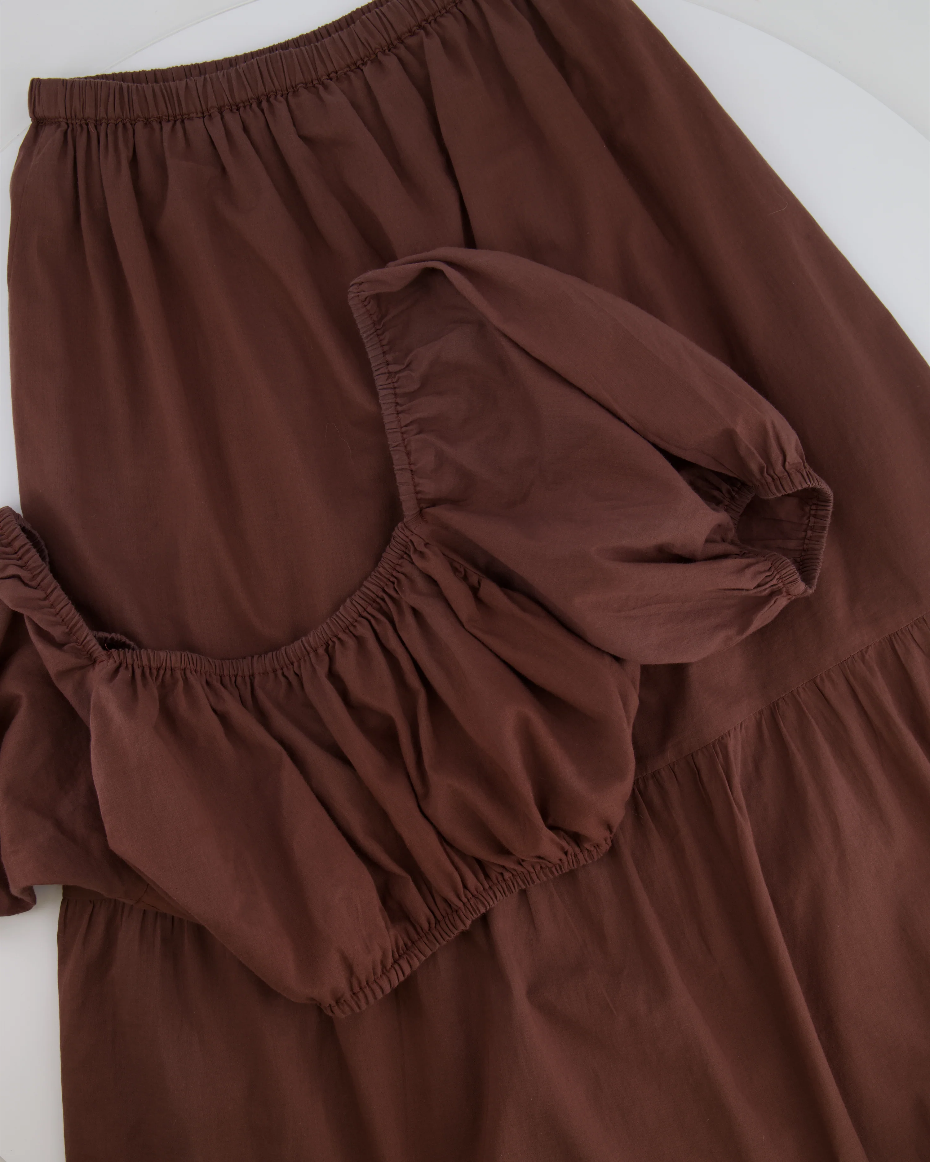 Faithfull The Brand Brown Crop Top and Skirt Set Size S (UK 8) - Image 4