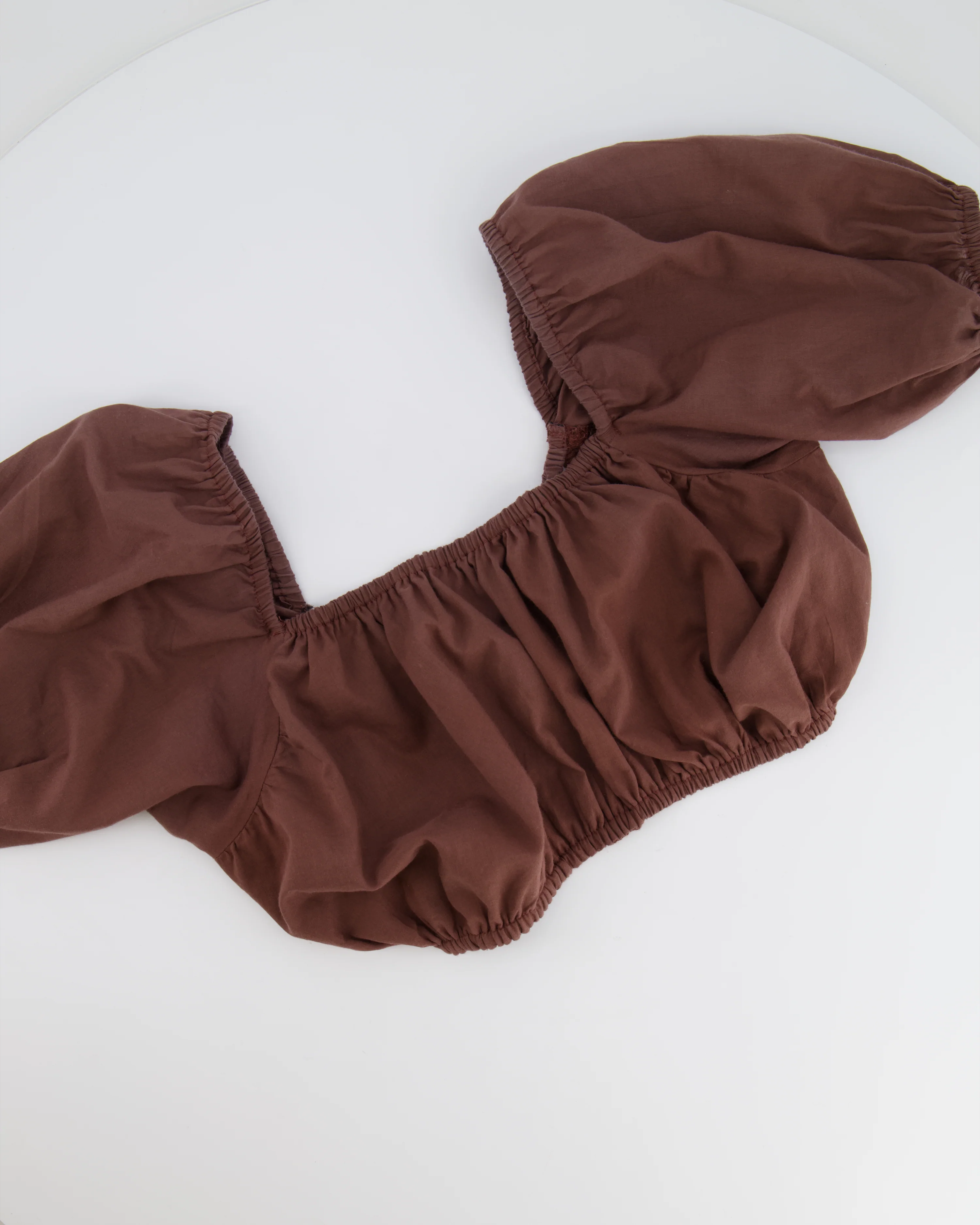 Faithfull The Brand Brown Crop Top and Skirt Set Size S (UK 8) - Image 7