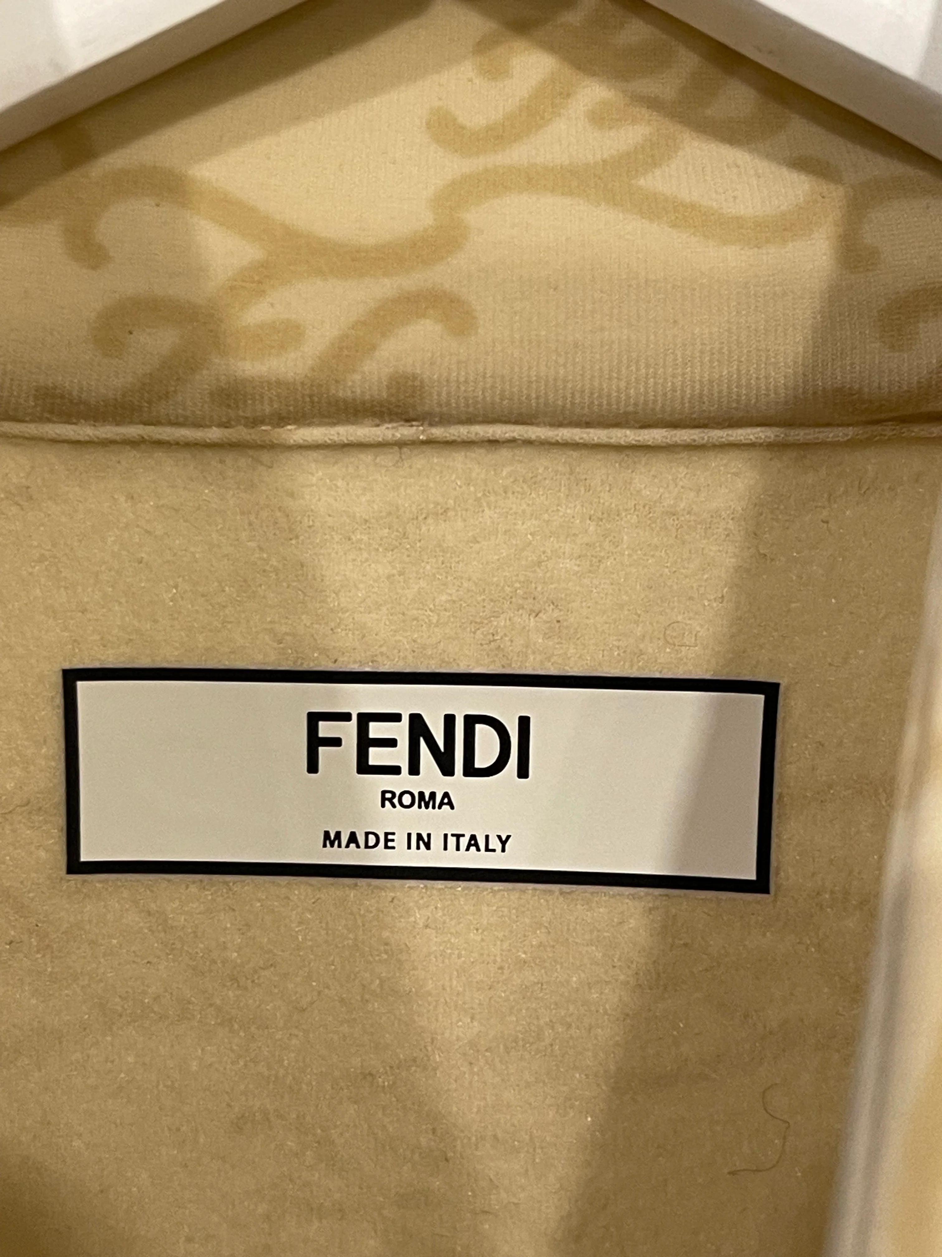 Fendi Beige Gilet with FF Monogram Prints Size FR 36 (UK 8) - Image 11