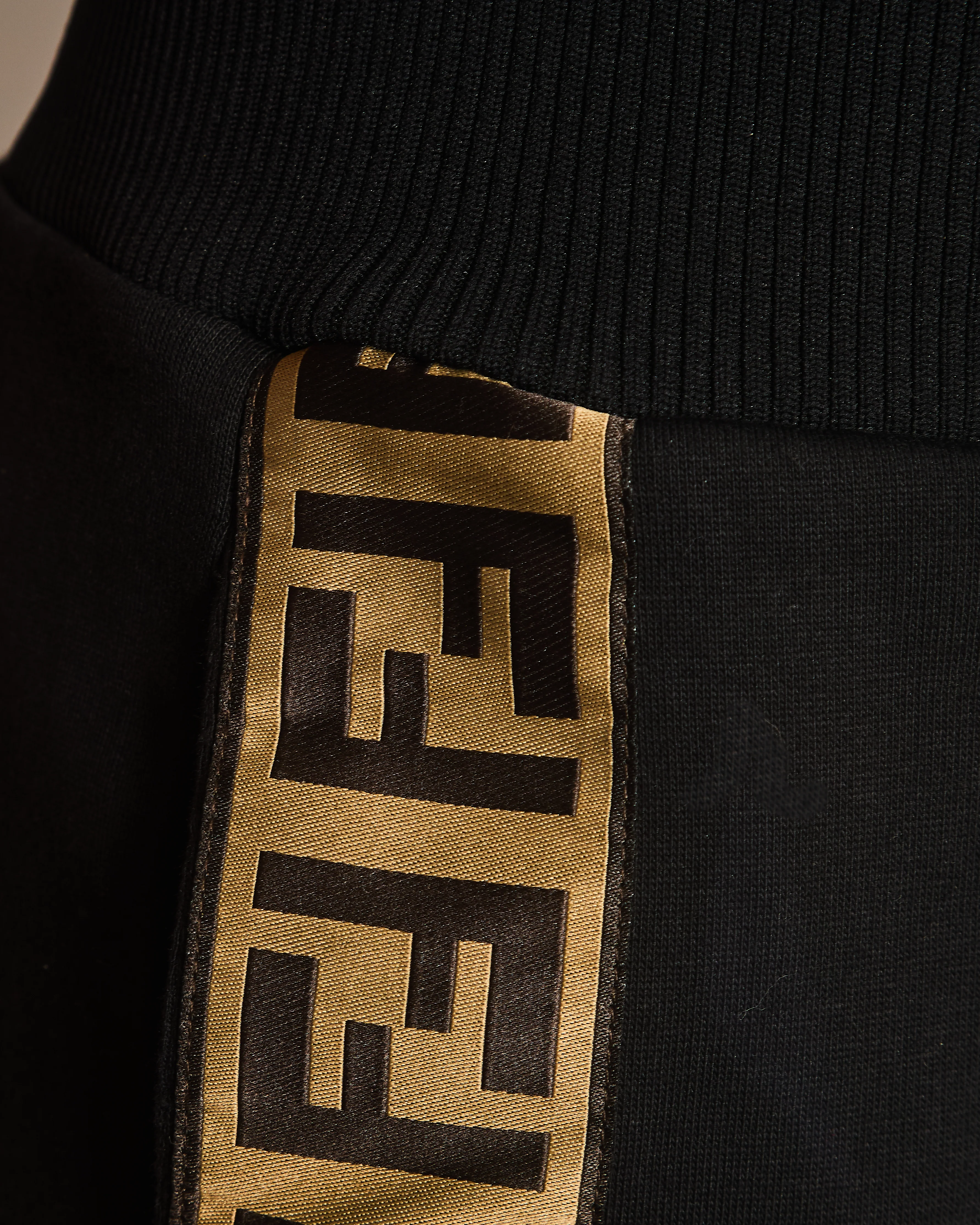 Fendi Black Joggers with Brown Stripe Logo Details Size IT 46 (UK 14) - Image 3