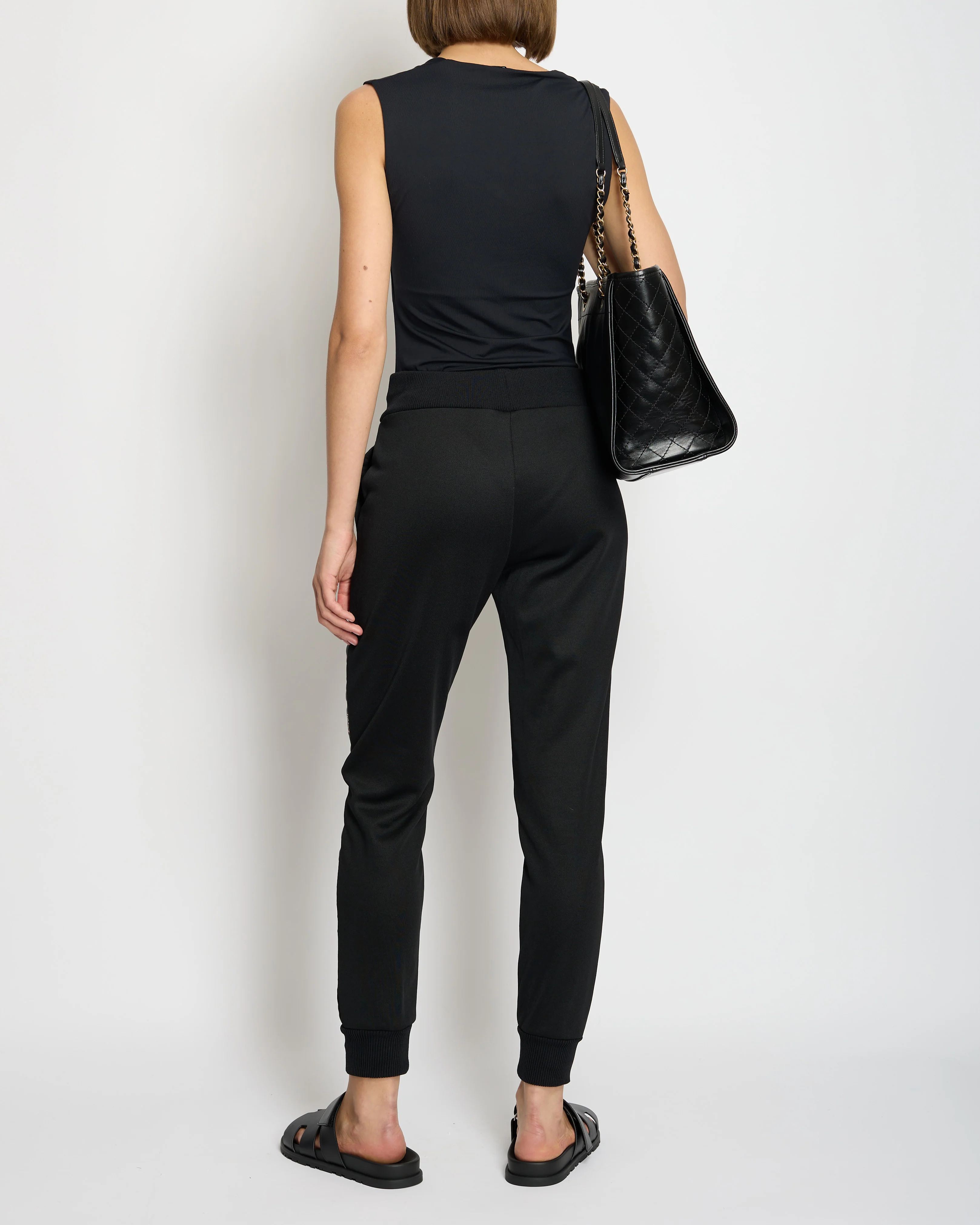 Fendi Black Track Pants with Logo Detail IT 40 (UK 8) - Image 4