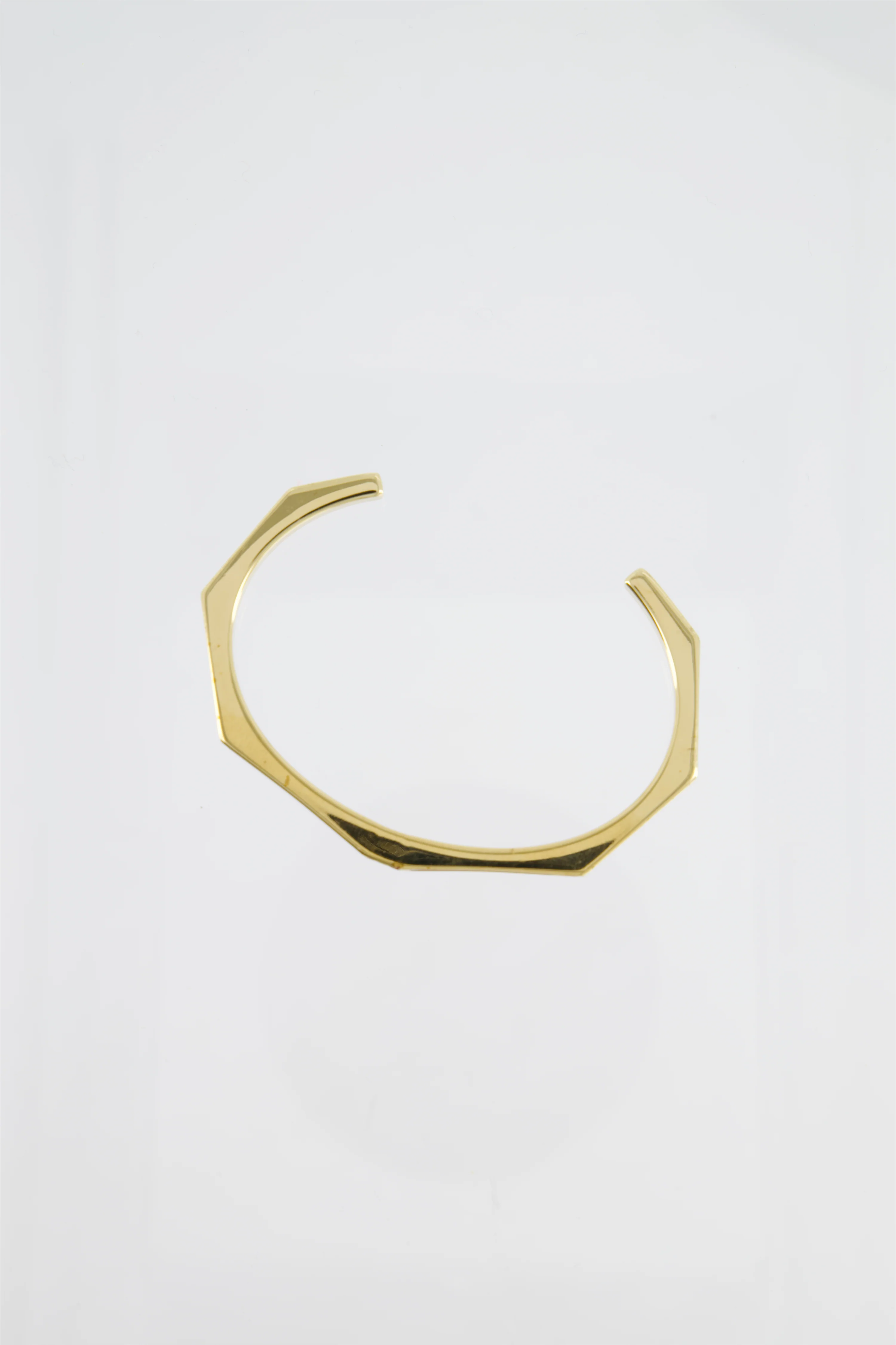 Fendi Gold Enamel Hexagonal Baguette Bracelet with Purple Enamel Detail Size M - Image 4