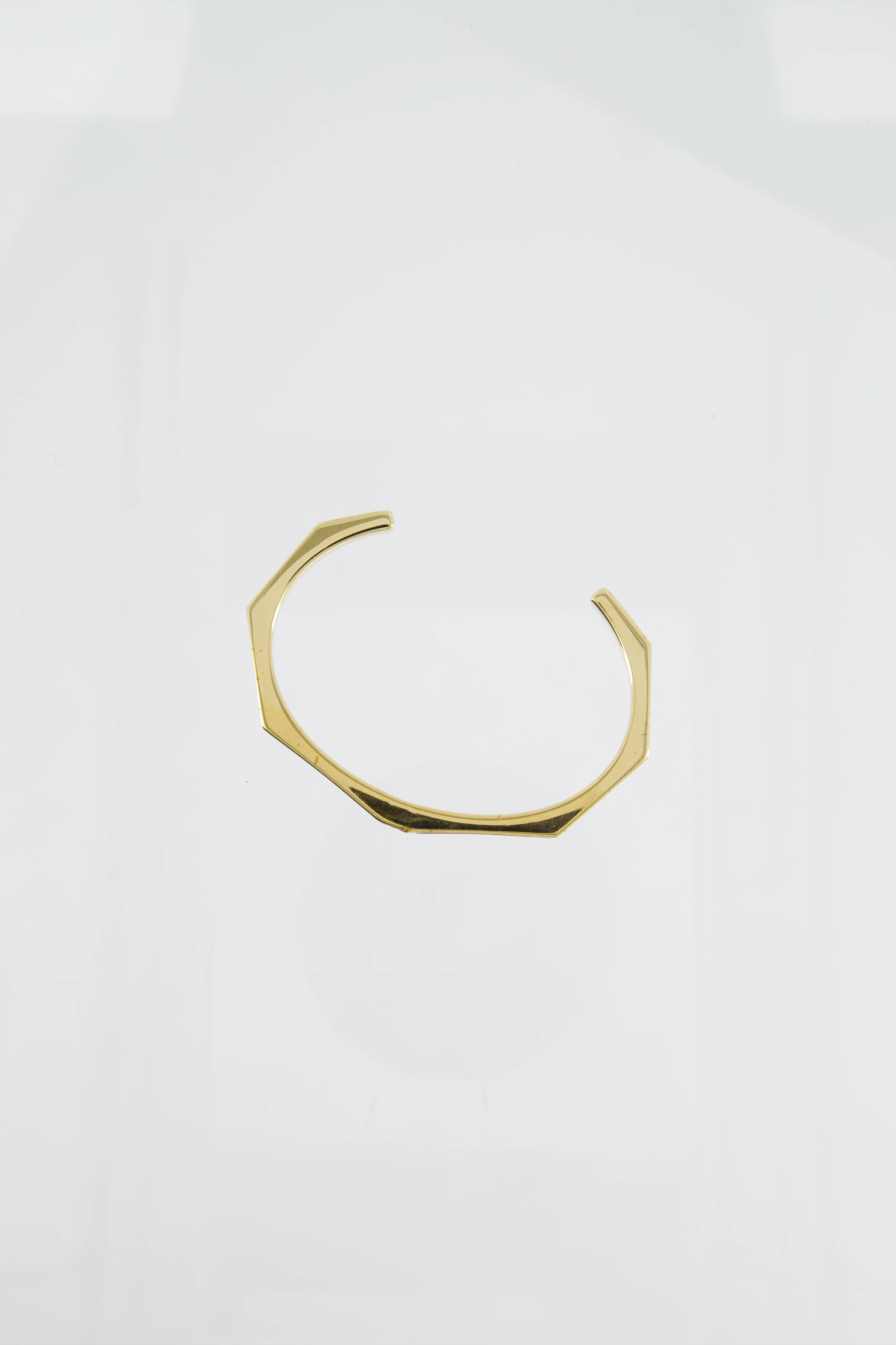 Fendi Gold Enamel Hexagonal Baguette Bracelet with Purple Enamel Detail Size M - Image 5