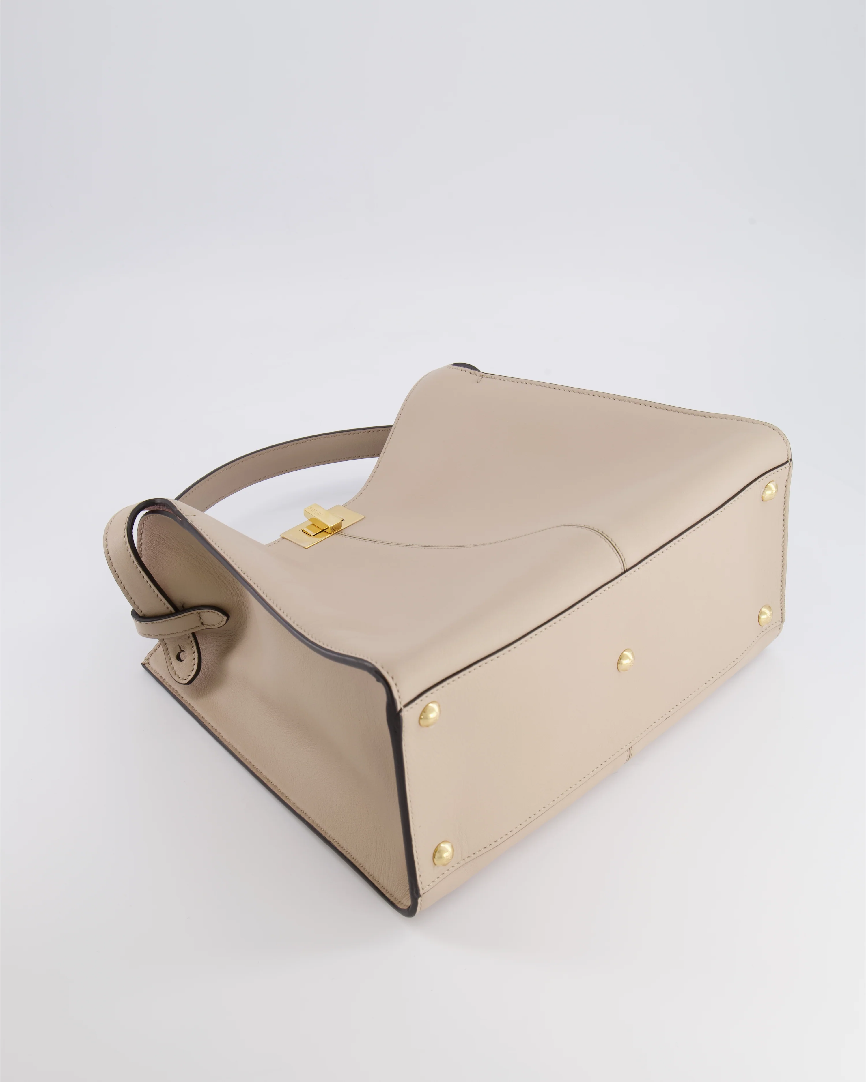 Fendi Light Beige Medium XLite Peekaboo Leather Bag with Gold Hardware RRP £3,500 - Image 18