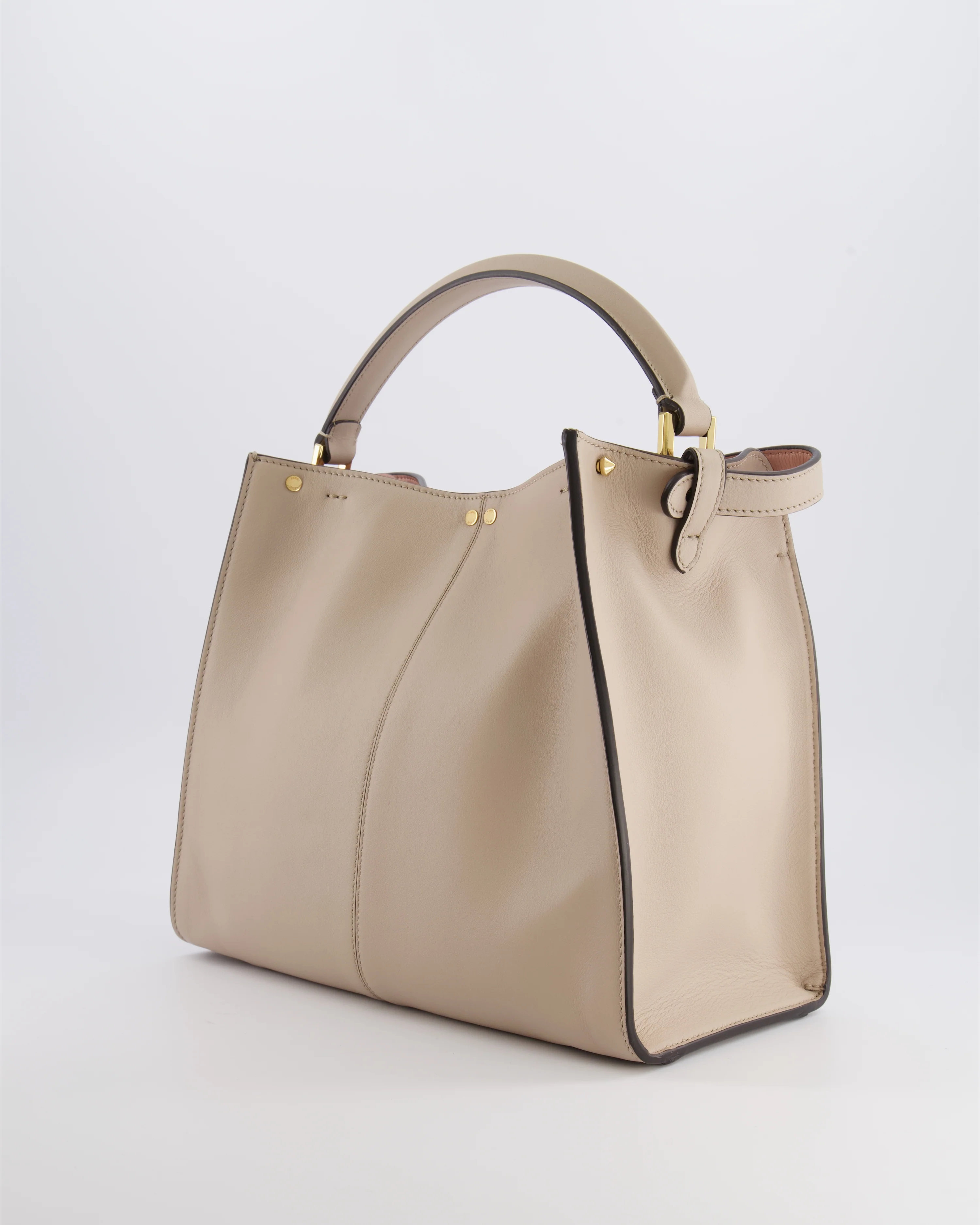 Fendi Light Beige Medium XLite Peekaboo Leather Bag with Gold Hardware RRP £3,500 - Image 5