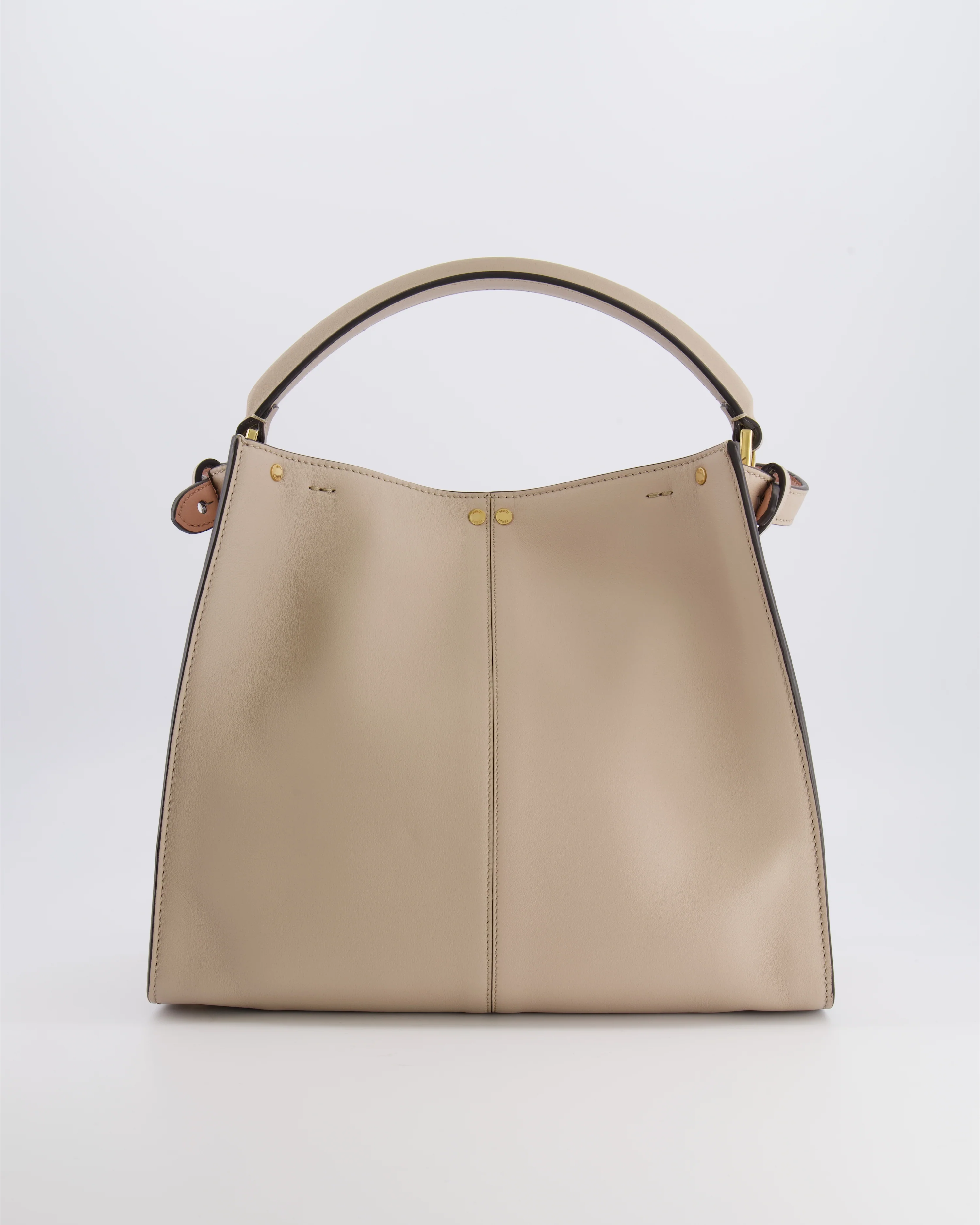 Fendi Light Beige Medium XLite Peekaboo Leather Bag with Gold Hardware RRP £3,500 - Image 6