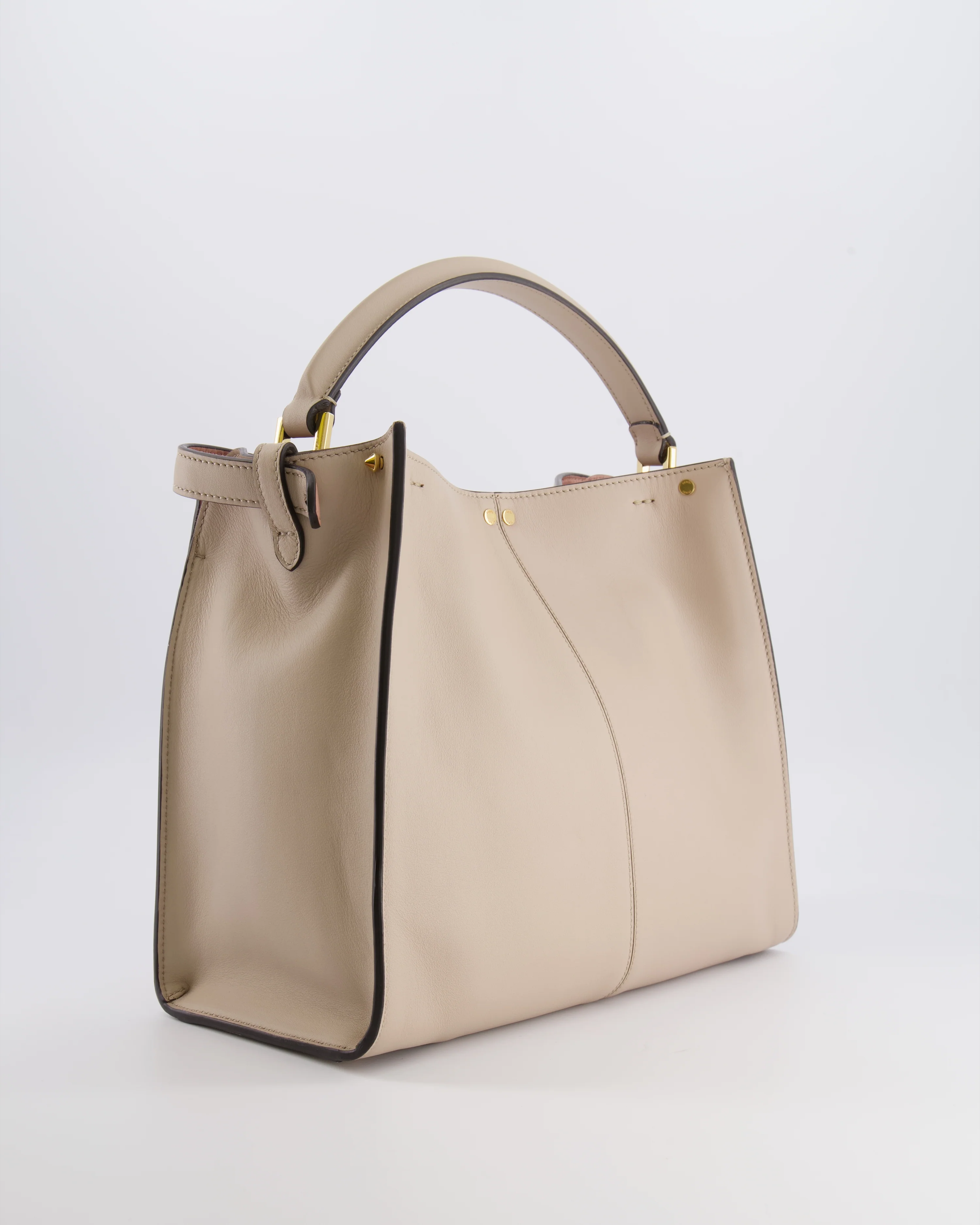 Fendi Light Beige Medium XLite Peekaboo Leather Bag with Gold Hardware RRP £3,500 - Image 7