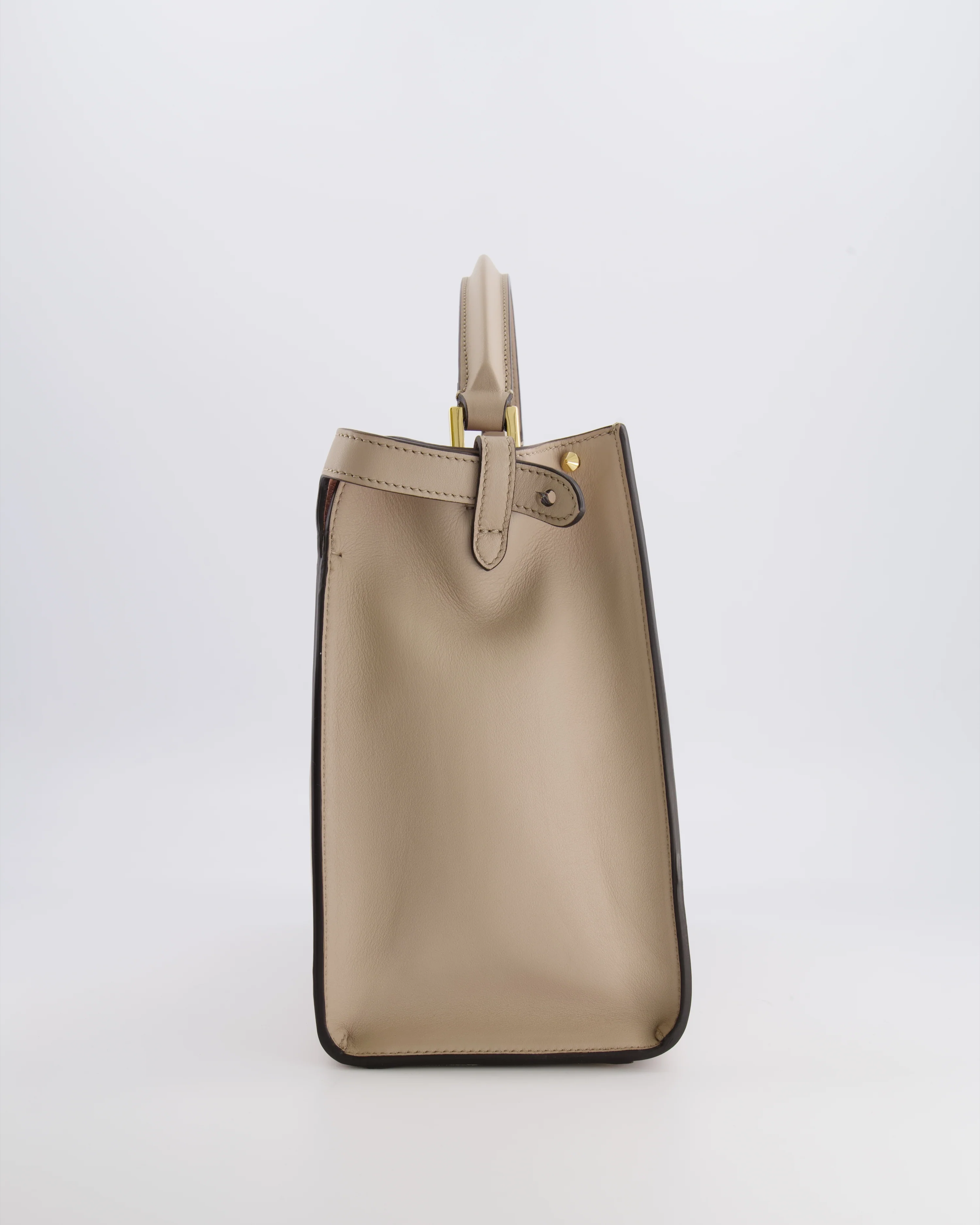 Fendi Light Beige Medium XLite Peekaboo Leather Bag with Gold Hardware RRP £3,500 - Image 8