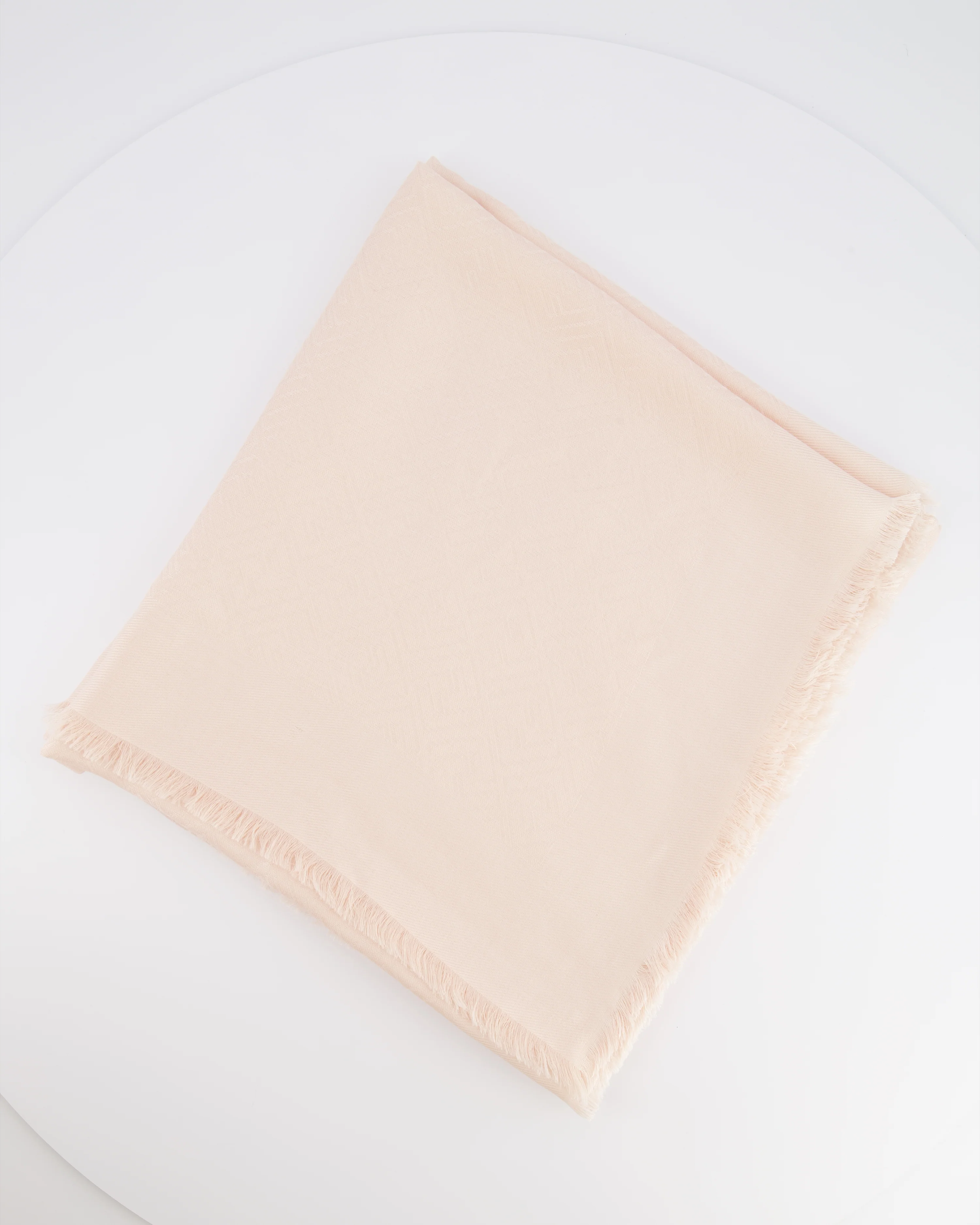 Fendi Light Pink Silk Shawl with FF Logo Print RRP £490 - Image 2