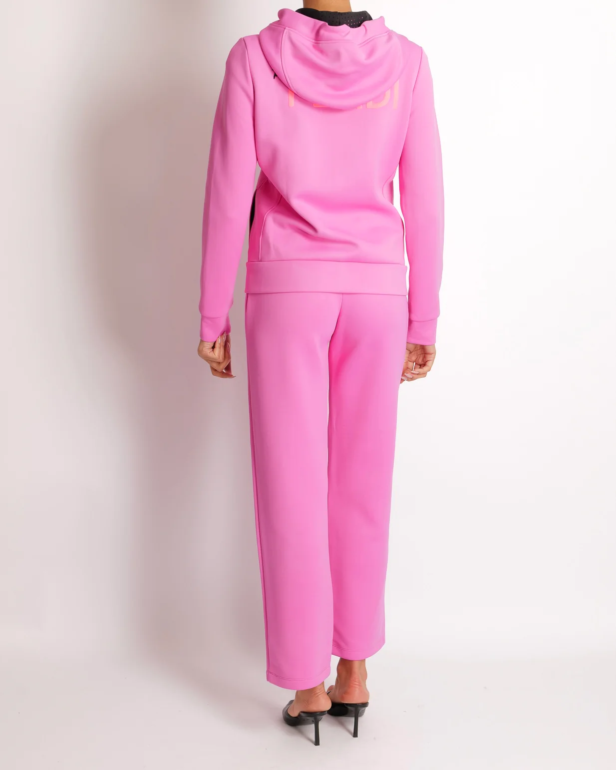 Fendi Pink Jacket and Sweatpants Sports Set with Embroidered Logo Detail Size IT 38/40 (UK 6/8) - Image 4