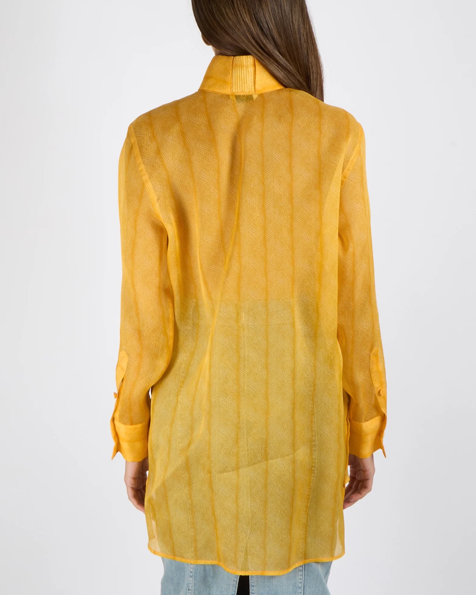 Fendi Yellow Fendi Shirt Cover-Up with FF Logo Size IT 42/44 (UK 10/12) - Image 3