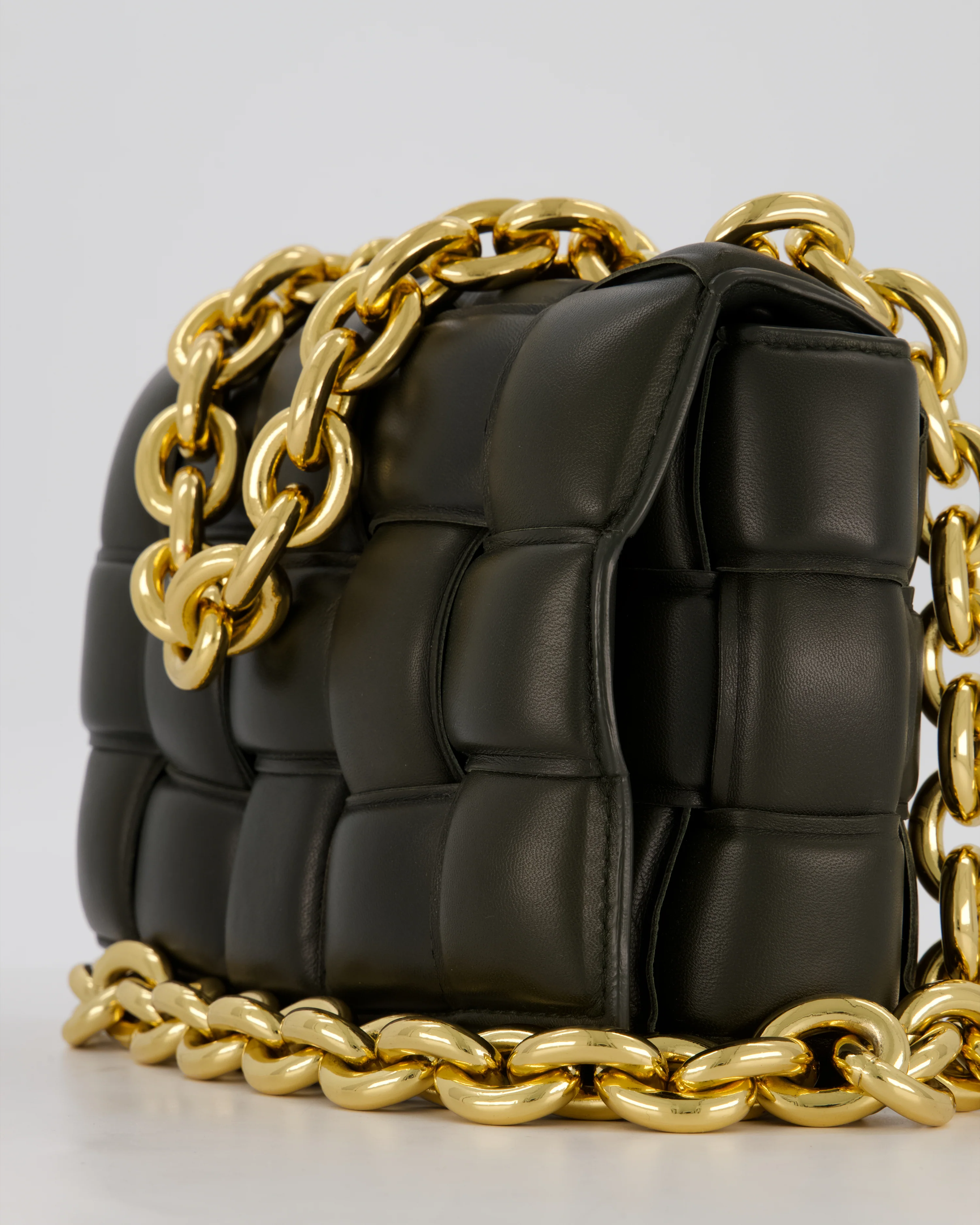 *FIRE PRICE* Bottega Veneta Khaki Green Chain Cassette Bag in Intrecciato Nappa Leather with Gold Hardware RRP £3,760 - Image 11