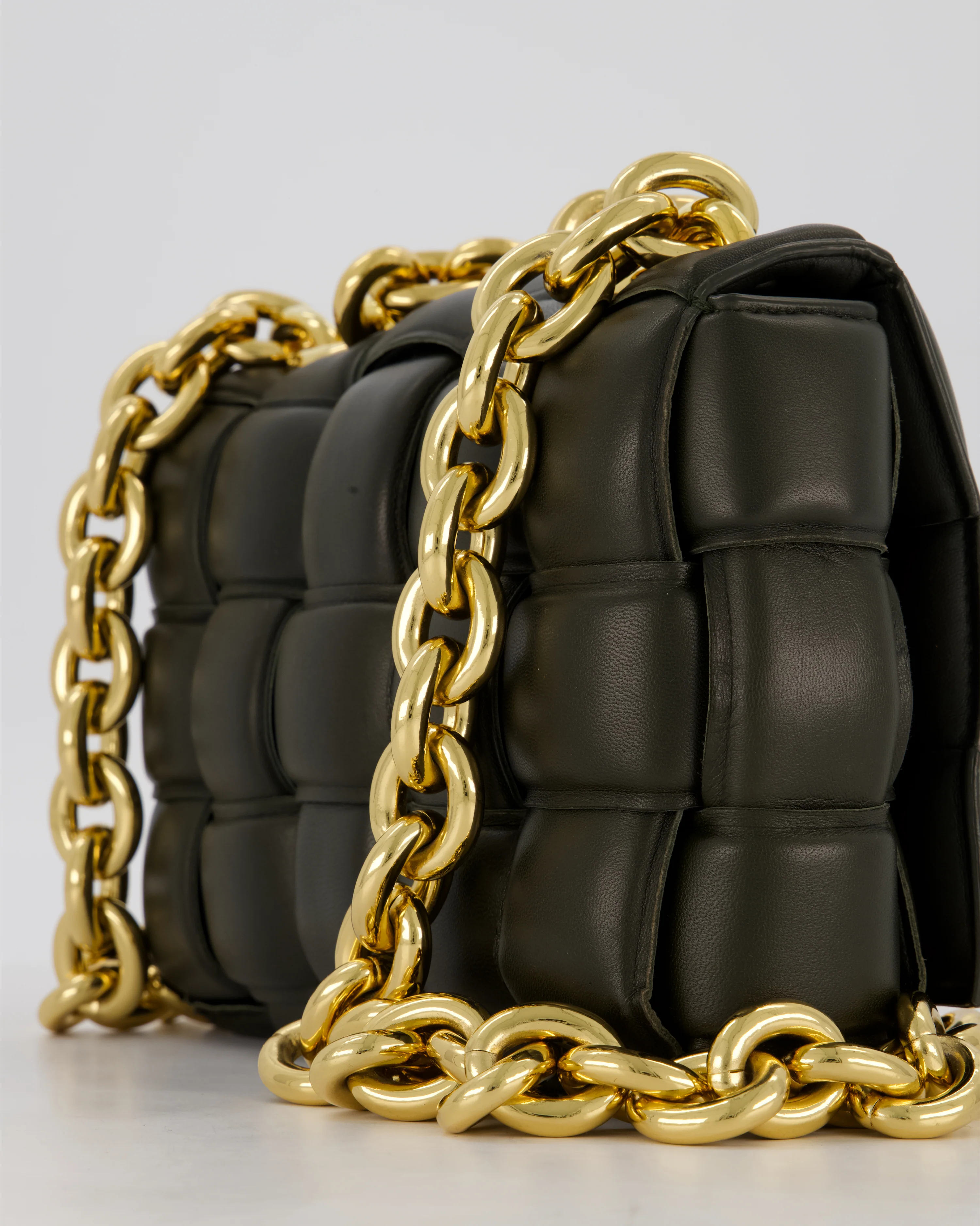 *FIRE PRICE* Bottega Veneta Khaki Green Chain Cassette Bag in Intrecciato Nappa Leather with Gold Hardware RRP £3,760 - Image 12