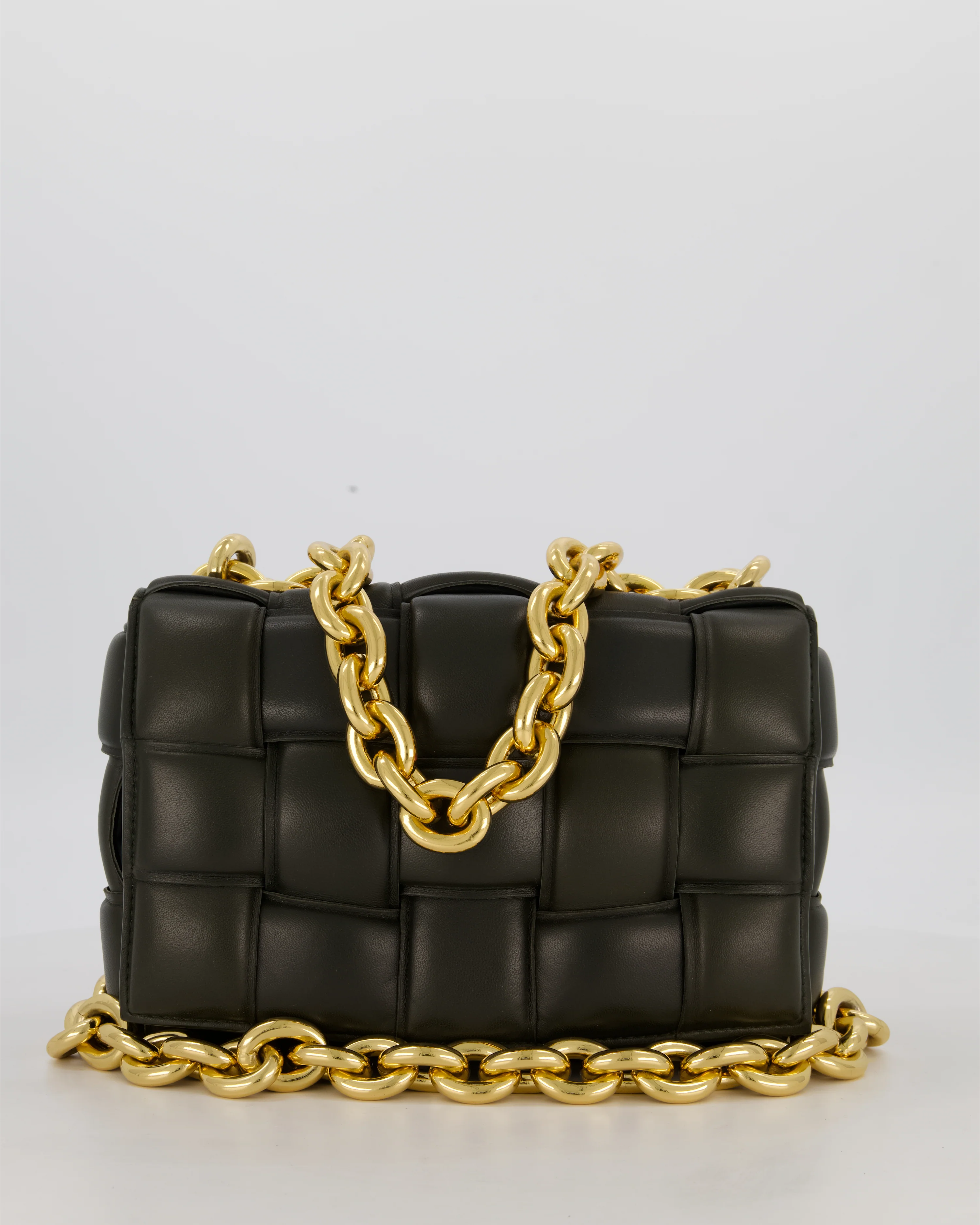 *FIRE PRICE* Bottega Veneta Khaki Green Chain Cassette Bag in Intrecciato Nappa Leather with Gold Hardware RRP £3,760 - Image 2