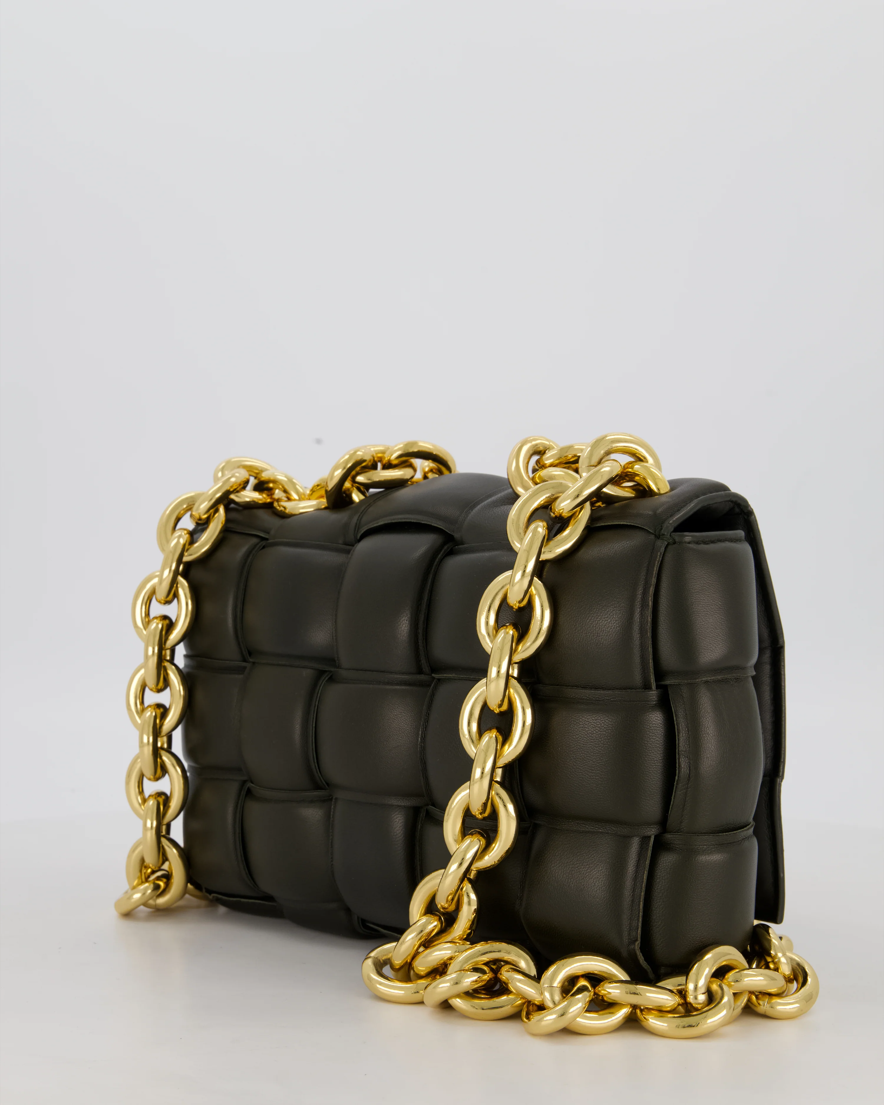 *FIRE PRICE* Bottega Veneta Khaki Green Chain Cassette Bag in Intrecciato Nappa Leather with Gold Hardware RRP £3,760 - Image 5