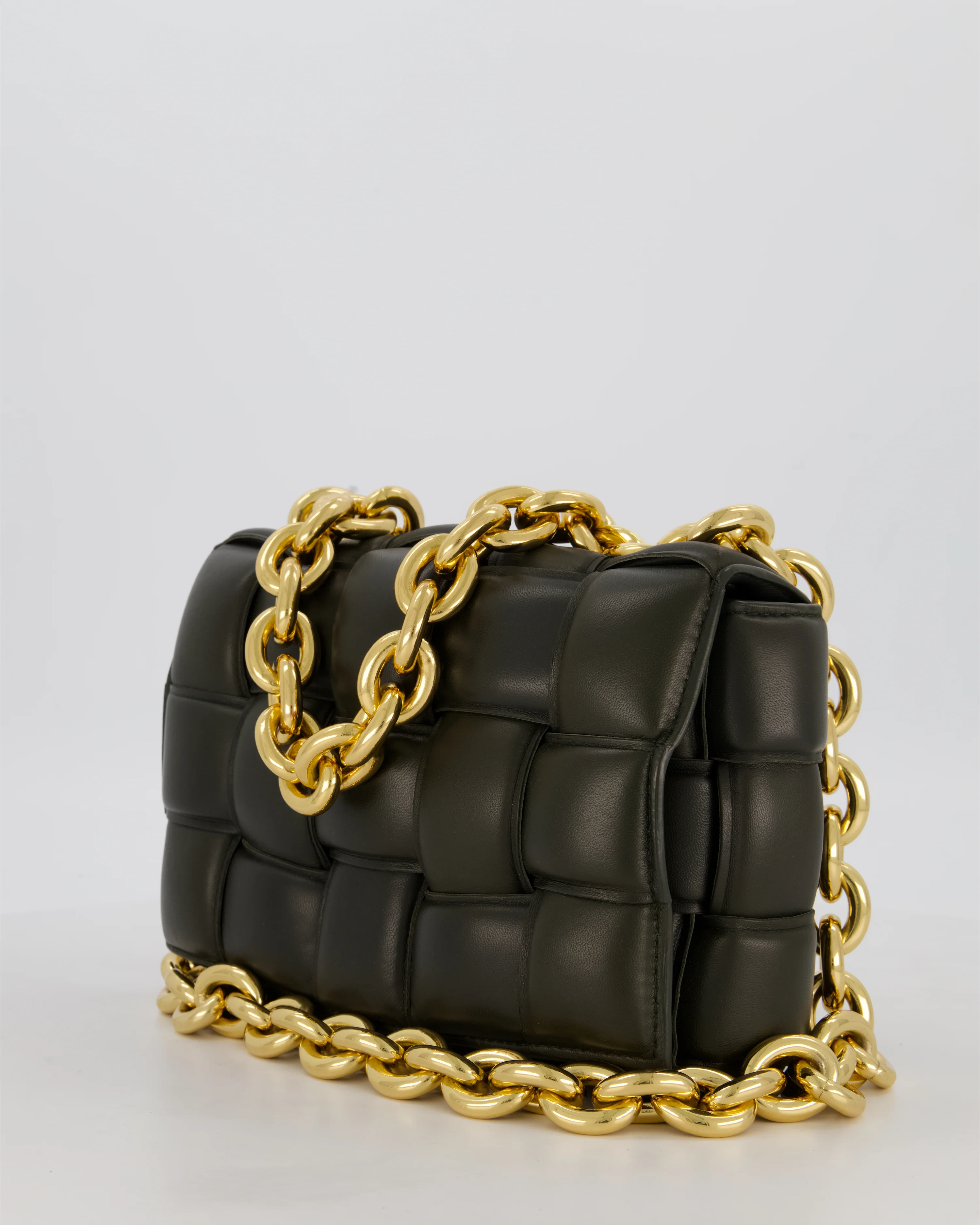 *FIRE PRICE* Bottega Veneta Khaki Green Chain Cassette Bag in Intrecciato Nappa Leather with Gold Hardware RRP £3,760 - Image 9