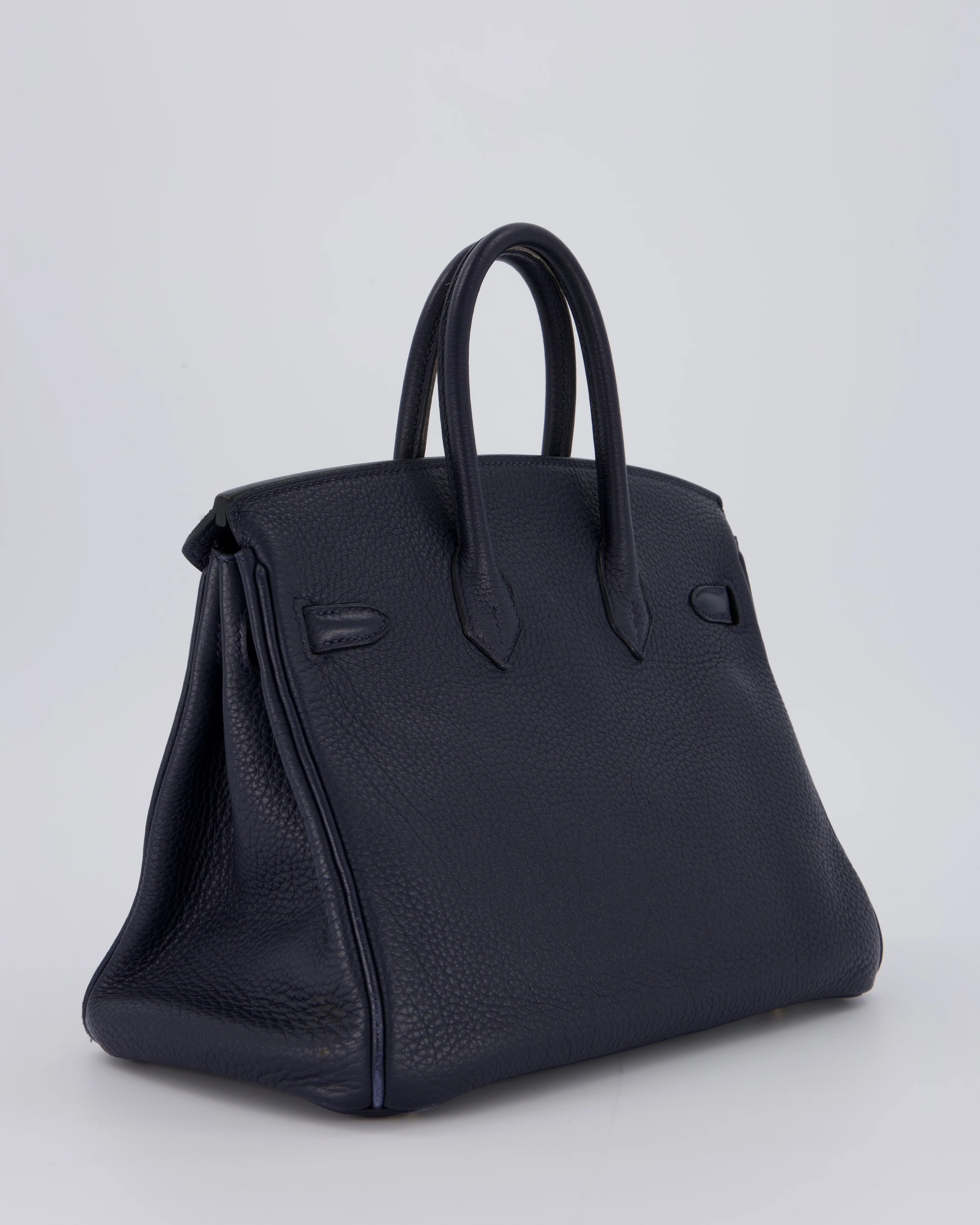 *FIRE PRICE* Hermès Birkin 25 Retourne Bag in Bleu Nuit Togo Leather with Gold Hardware - Image 7
