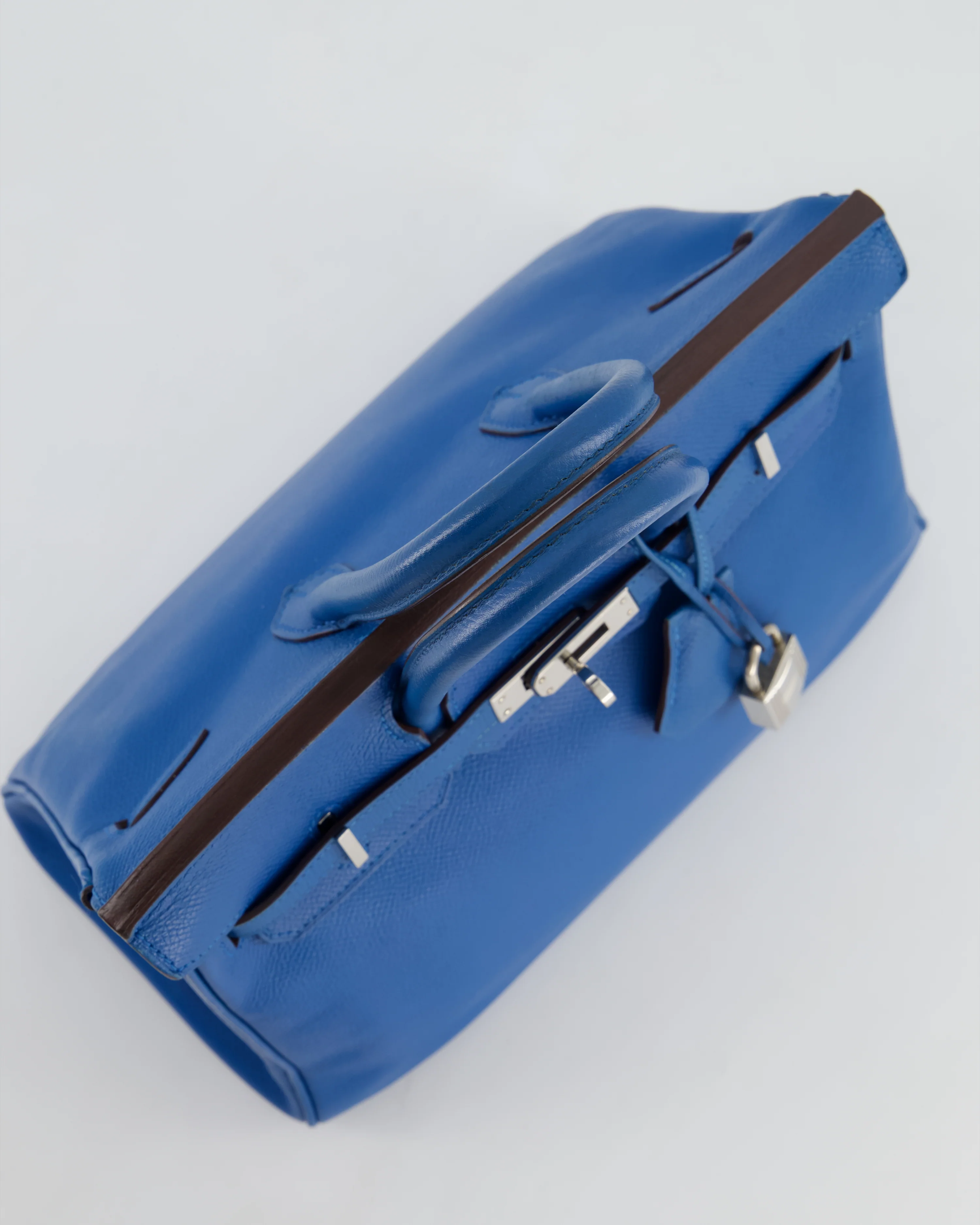 *FIRE PRICE* Hermès Birkin 25 Retourne Bag in Bleu De Galice Epsom Leather with Palladium Hardware - Image 20