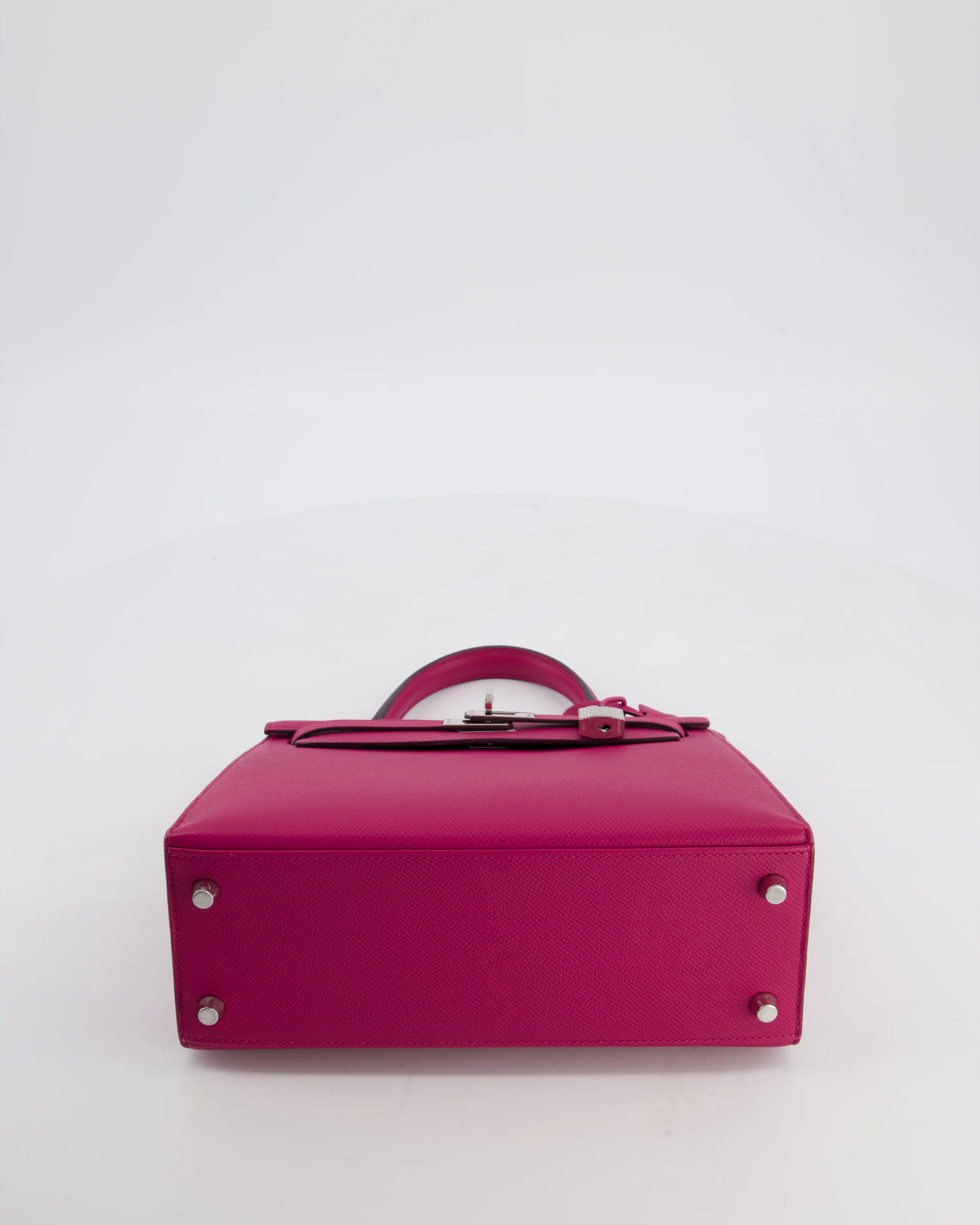 *FIRE PRICE* Hermès Kelly 25 Sellier Bag in Rose Pourpre Epsom Leather with Palladium Hardware - Image 19
