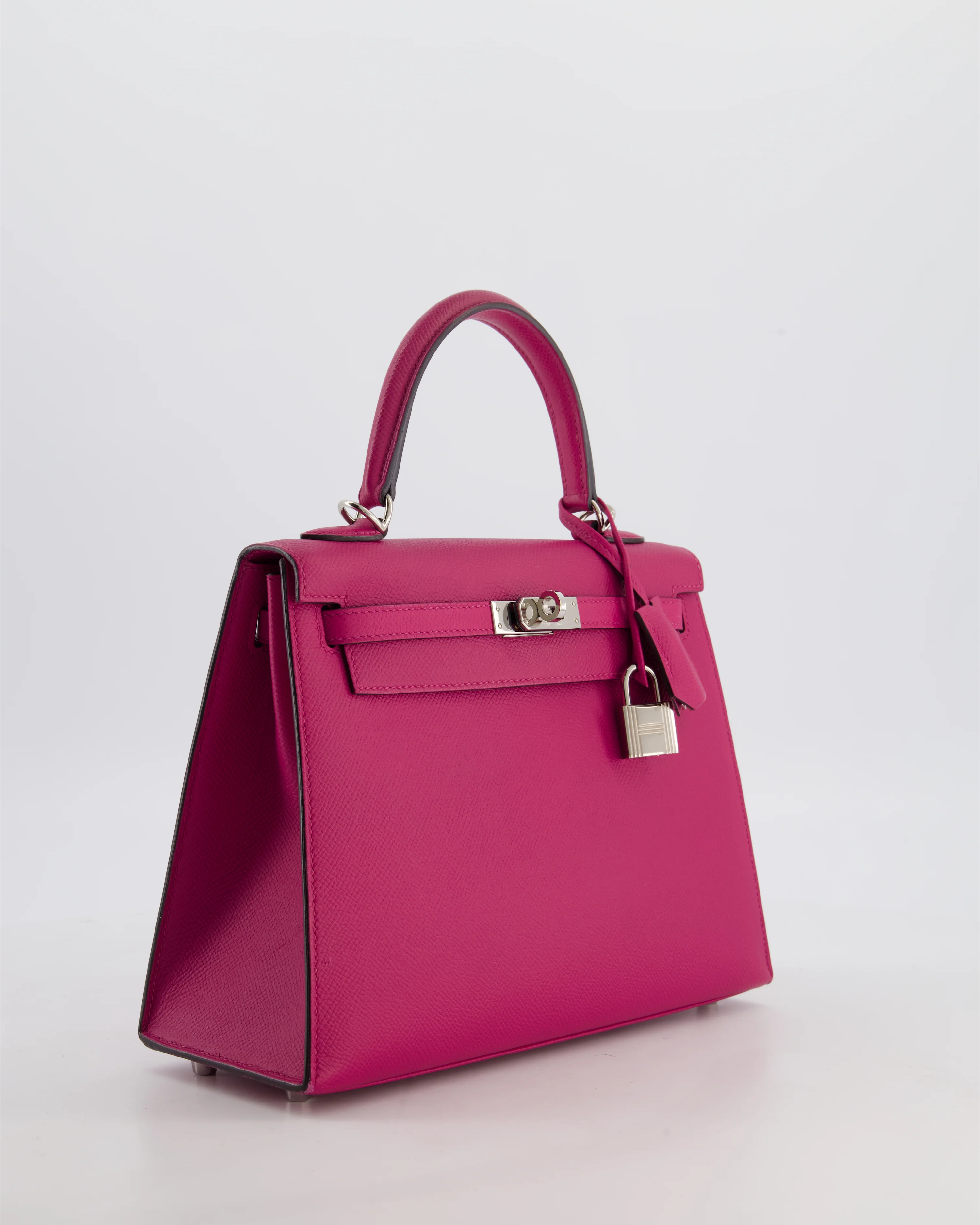 *FIRE PRICE* Hermès Kelly 25 Sellier Bag in Rose Pourpre Epsom Leather with Palladium Hardware - Image 3