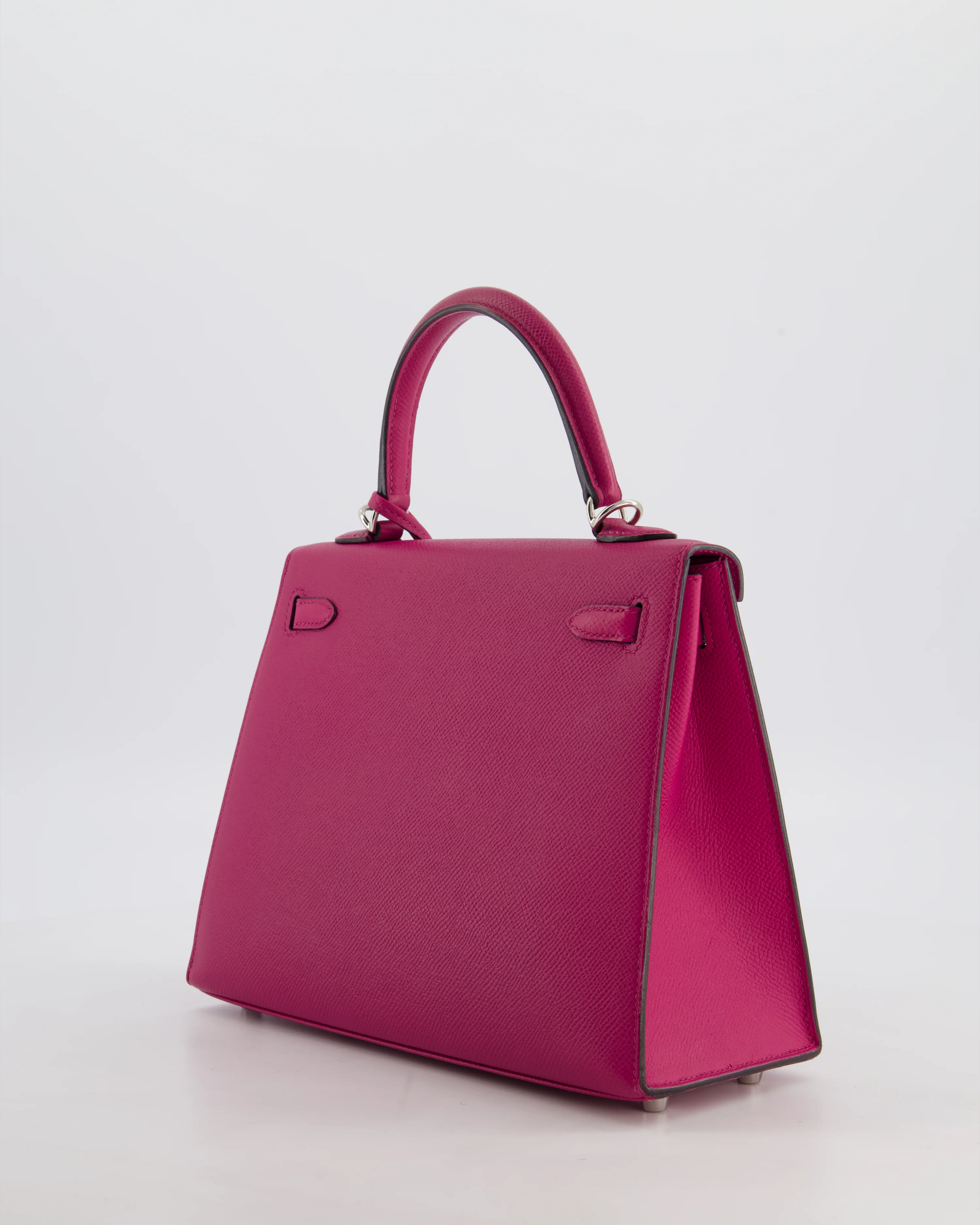 *FIRE PRICE* Hermès Kelly 25 Sellier Bag in Rose Pourpre Epsom Leather with Palladium Hardware - Image 5
