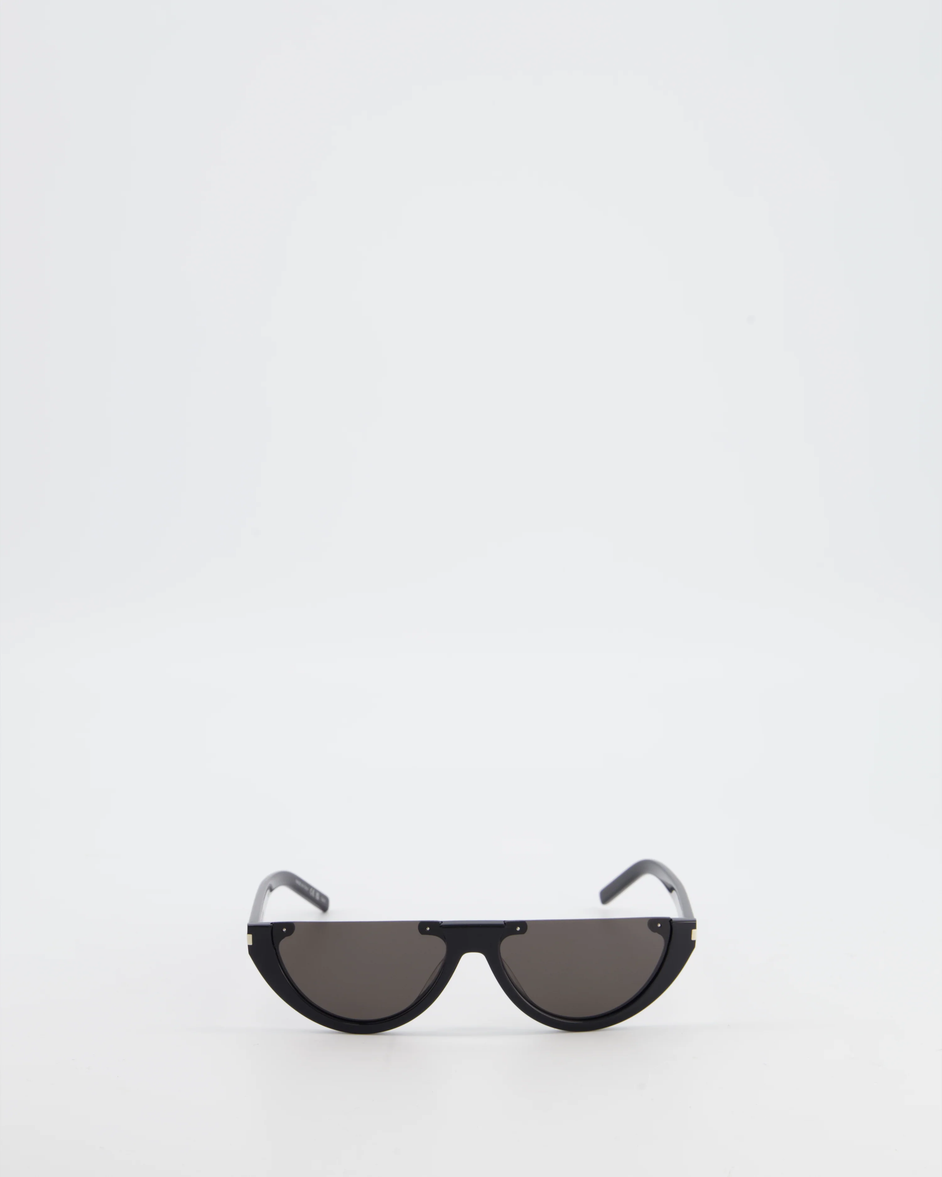 Saint Laurent Black Half-Moon Sunglasses