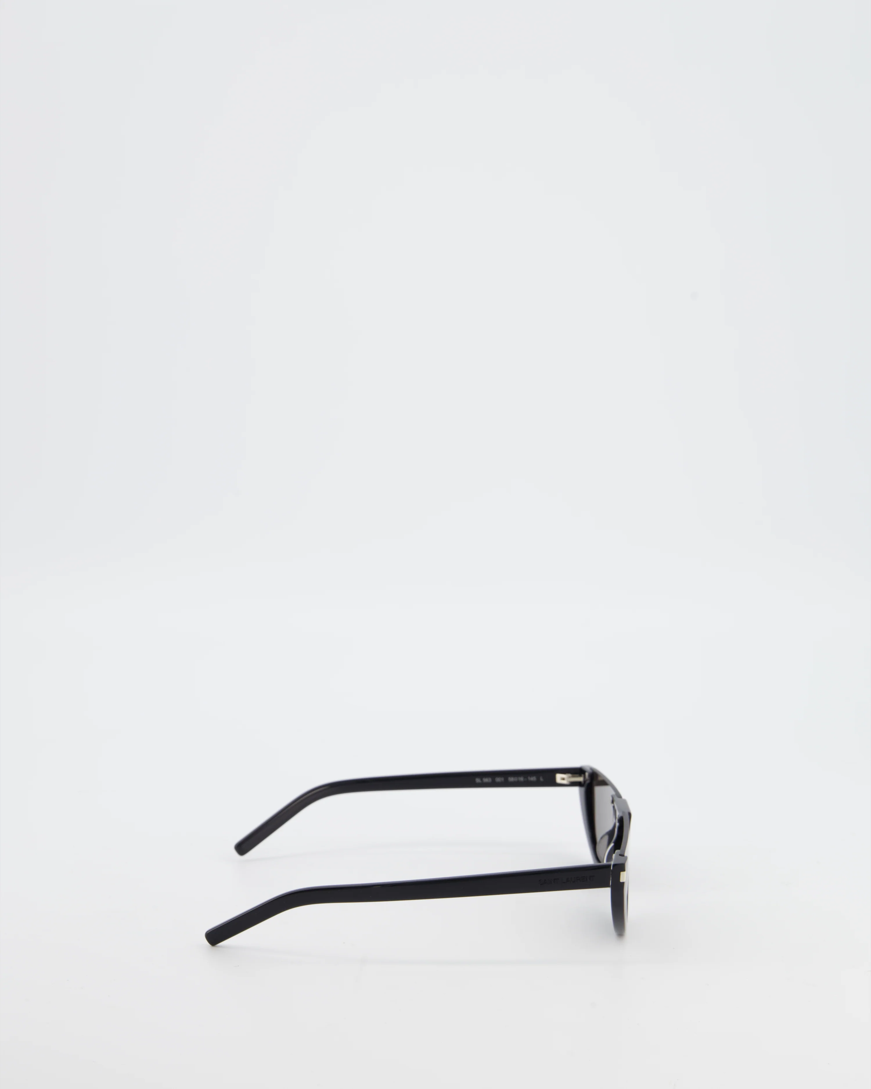 Saint Laurent Black Half-Moon Sunglasses - Image 3