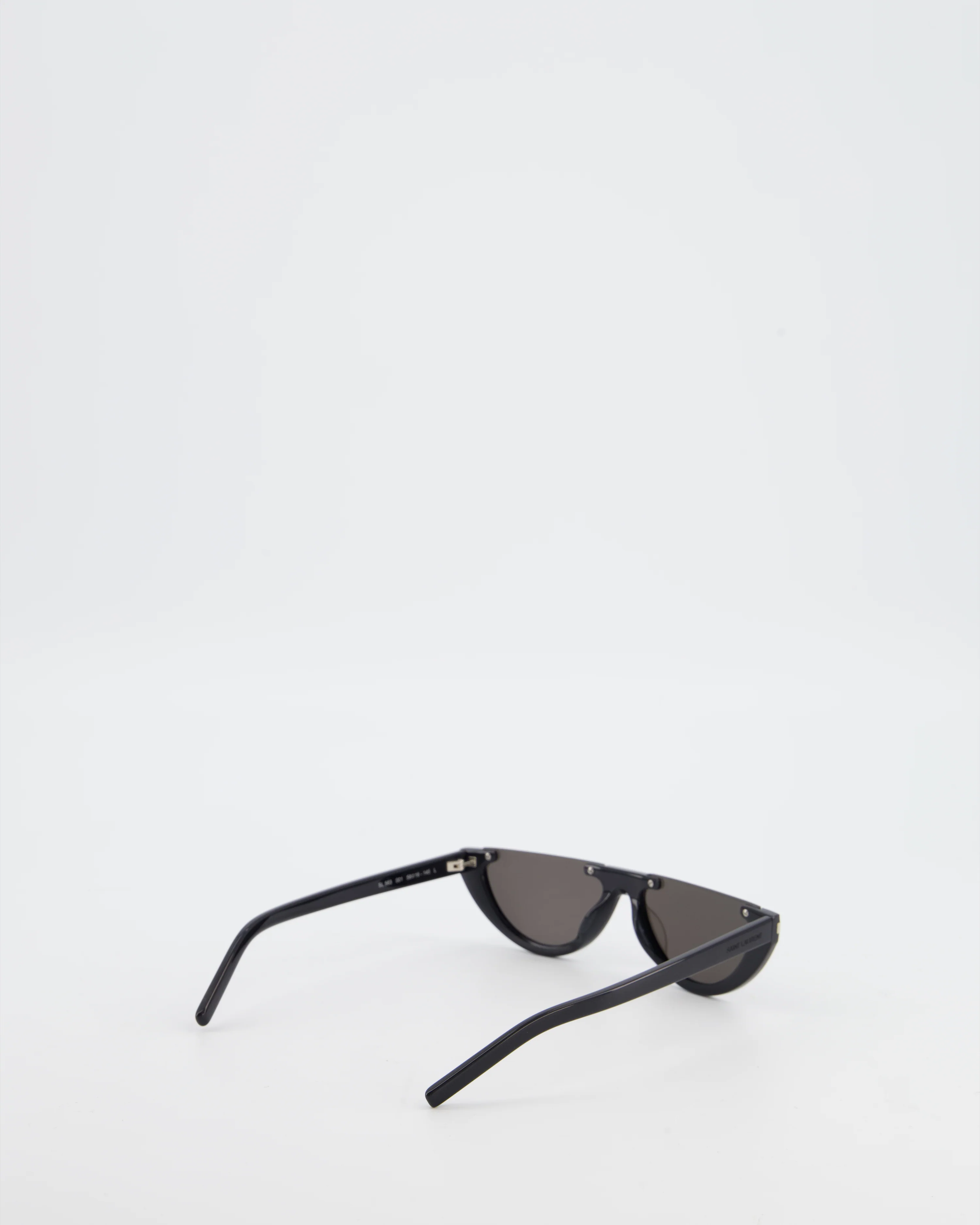 Saint Laurent Black Half-Moon Sunglasses - Image 4