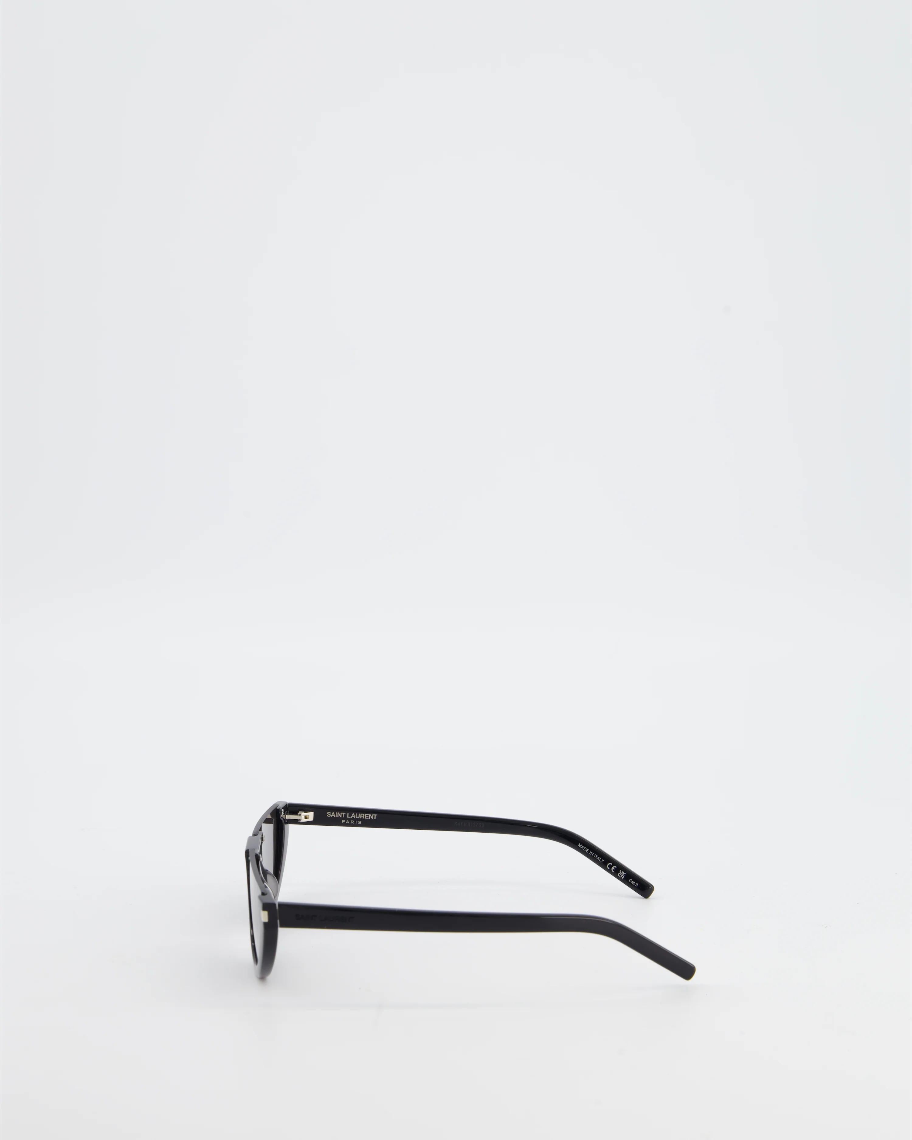 Saint Laurent Black Half-Moon Sunglasses - Image 7