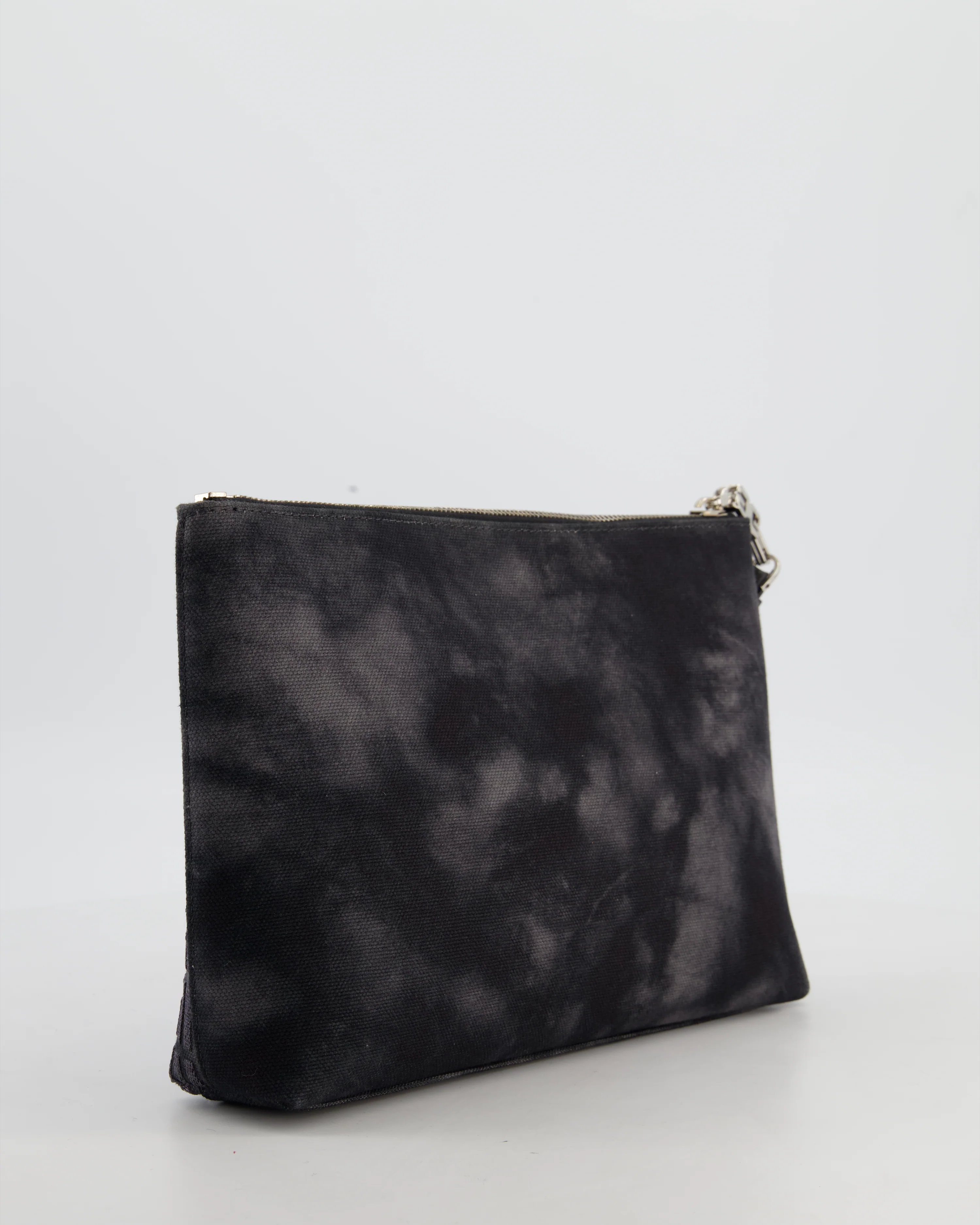 Givenchy Black and Grey 4G Embroidered Tie and Dye Canvas Travel Pouch with Wrist Strap RRP £495 - Image 6