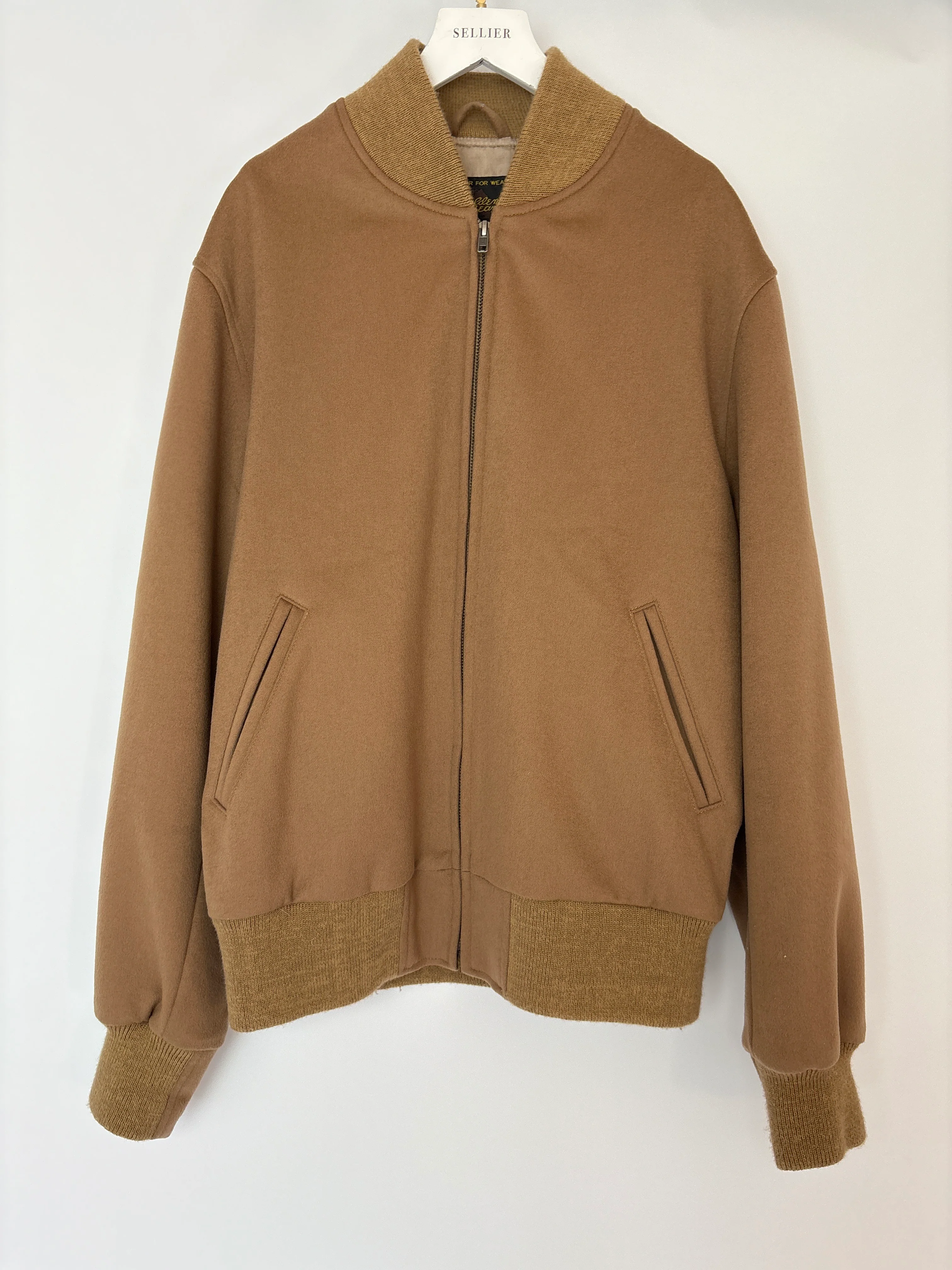 Golden Bear Menswear Brown Wool Varsity Jacket Size L (EU 52) - Image 4