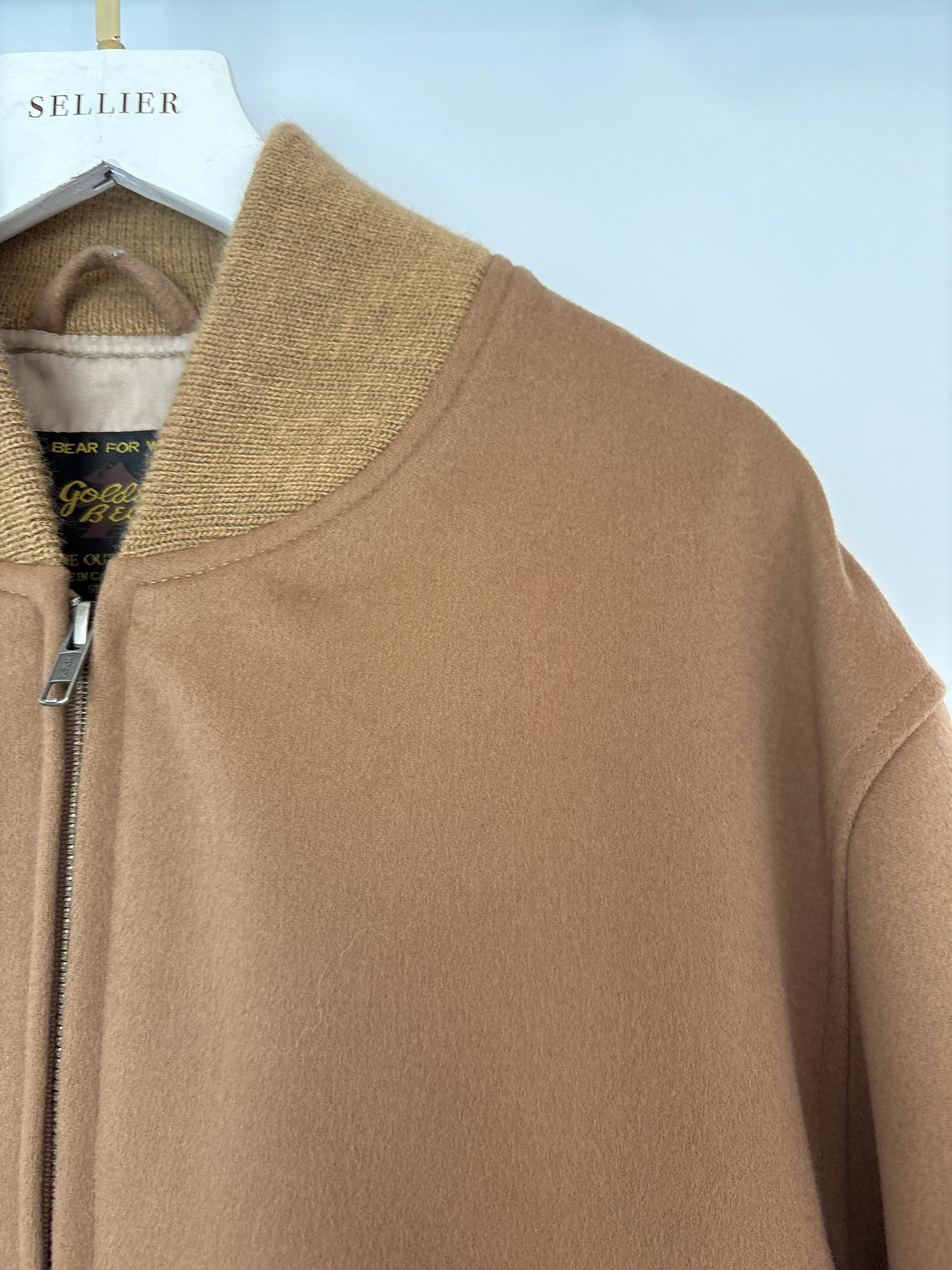 Golden Bear Menswear Brown Wool Varsity Jacket Size L (EU 52) - Image 6