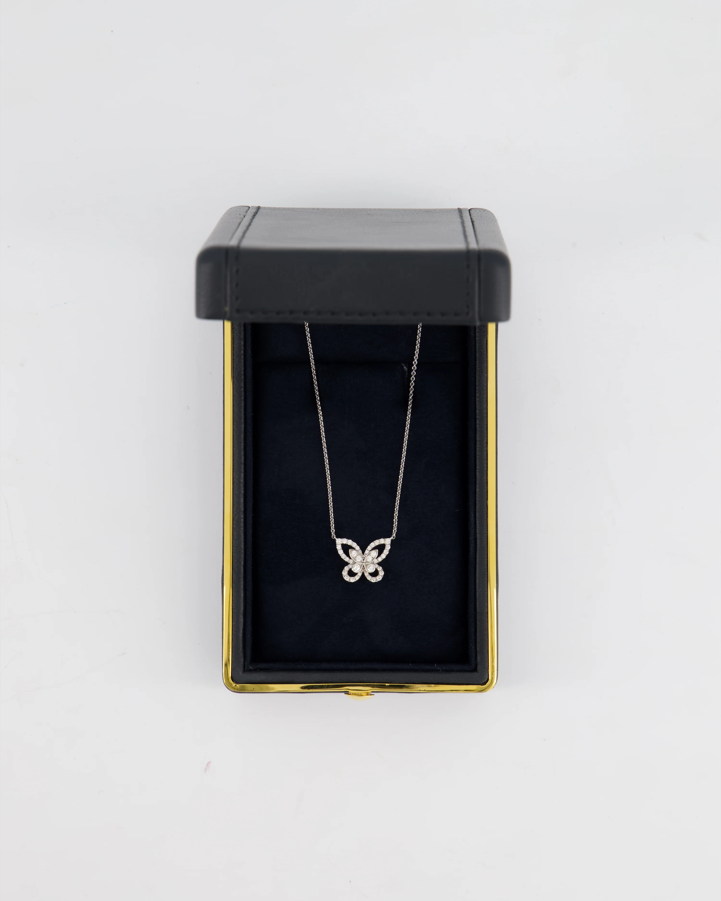 Graff White Gold Butterfly Silhouette Diamond Mini Pendant RRP £5,750 - Image 2