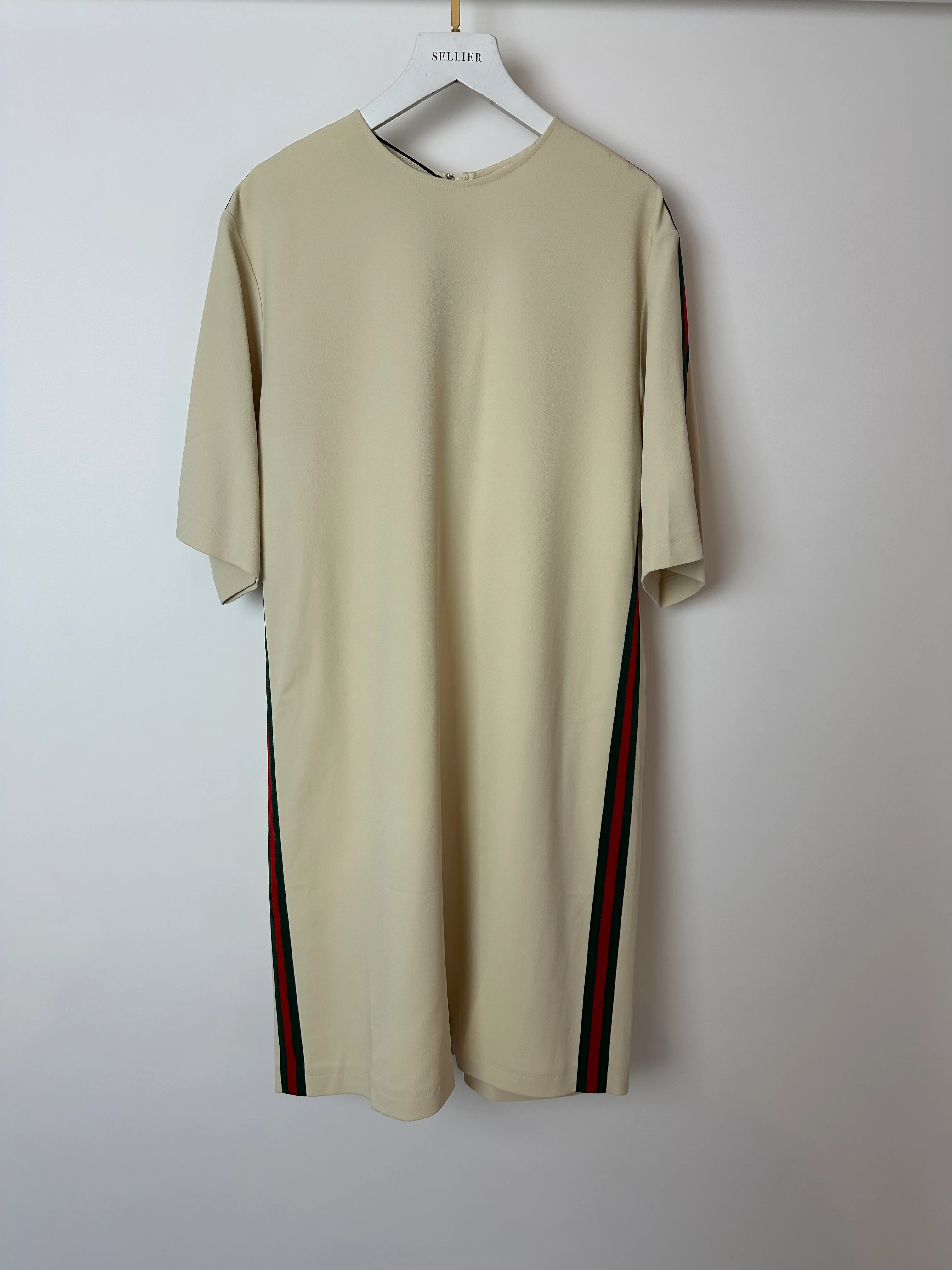 Gucci Beige Web Stripe Tunic Short Dress Size IT 40 (UK 8) - Image 10